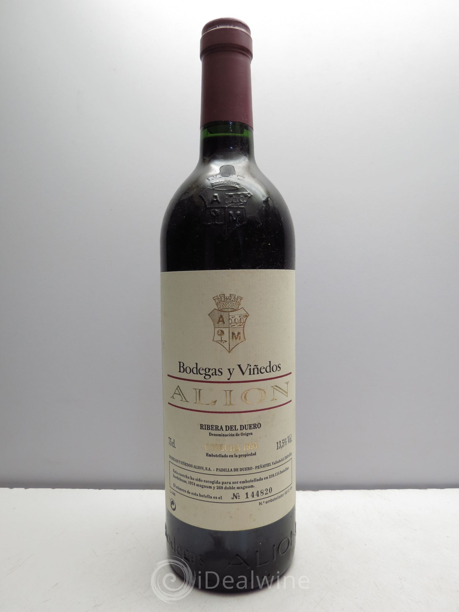 Ribera Del Duero DO Vega Sicilia Alion Famille Alvarez (sans prix de réserve / no reserve) 1995 - Posten von 1 Flasche - 0