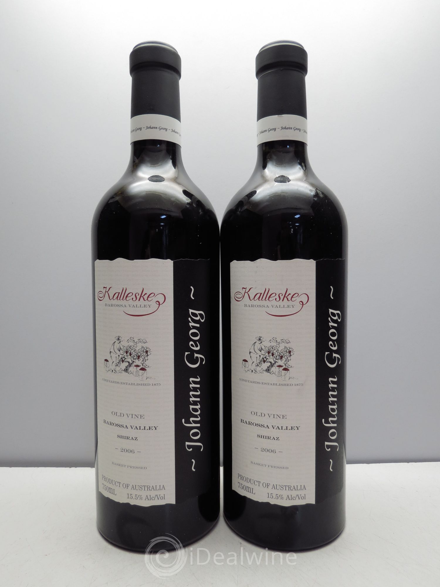 Australie Kalleske Johann Georg Shiraz 2006 - Lot de 2 bouteilles - 0
