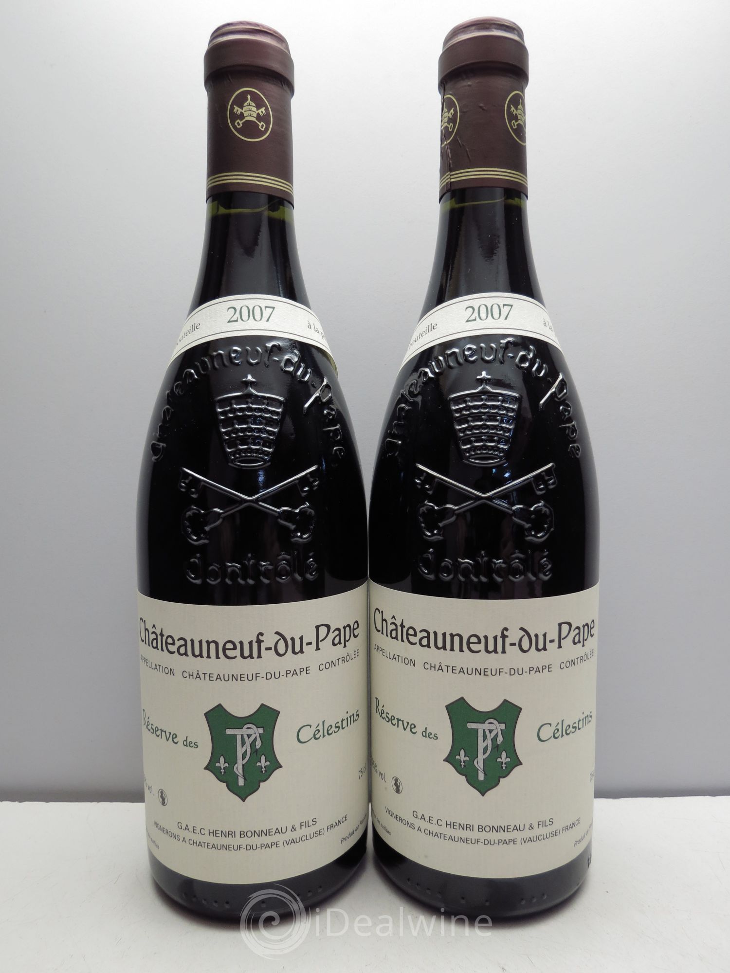 Châteauneuf-du-Pape Réserve des Célestins Henri Bonneau & Fils 2007 - Lot de 2 bouteilles - 0