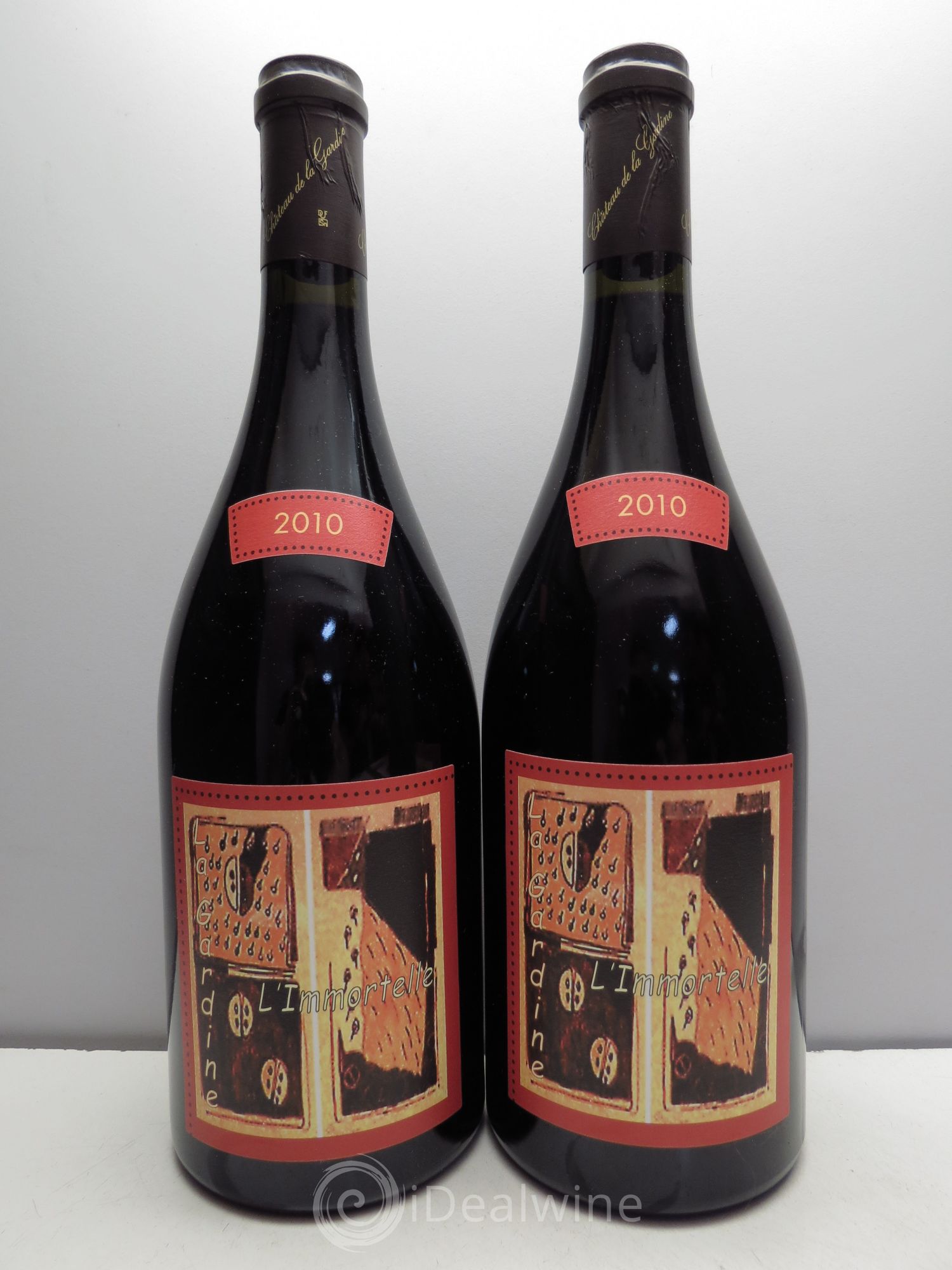 Châteauneuf-du-Pape Château de La Gardine L'Immortelle Famille Brunel 2010 - Lot de 2 bouteilles - 0