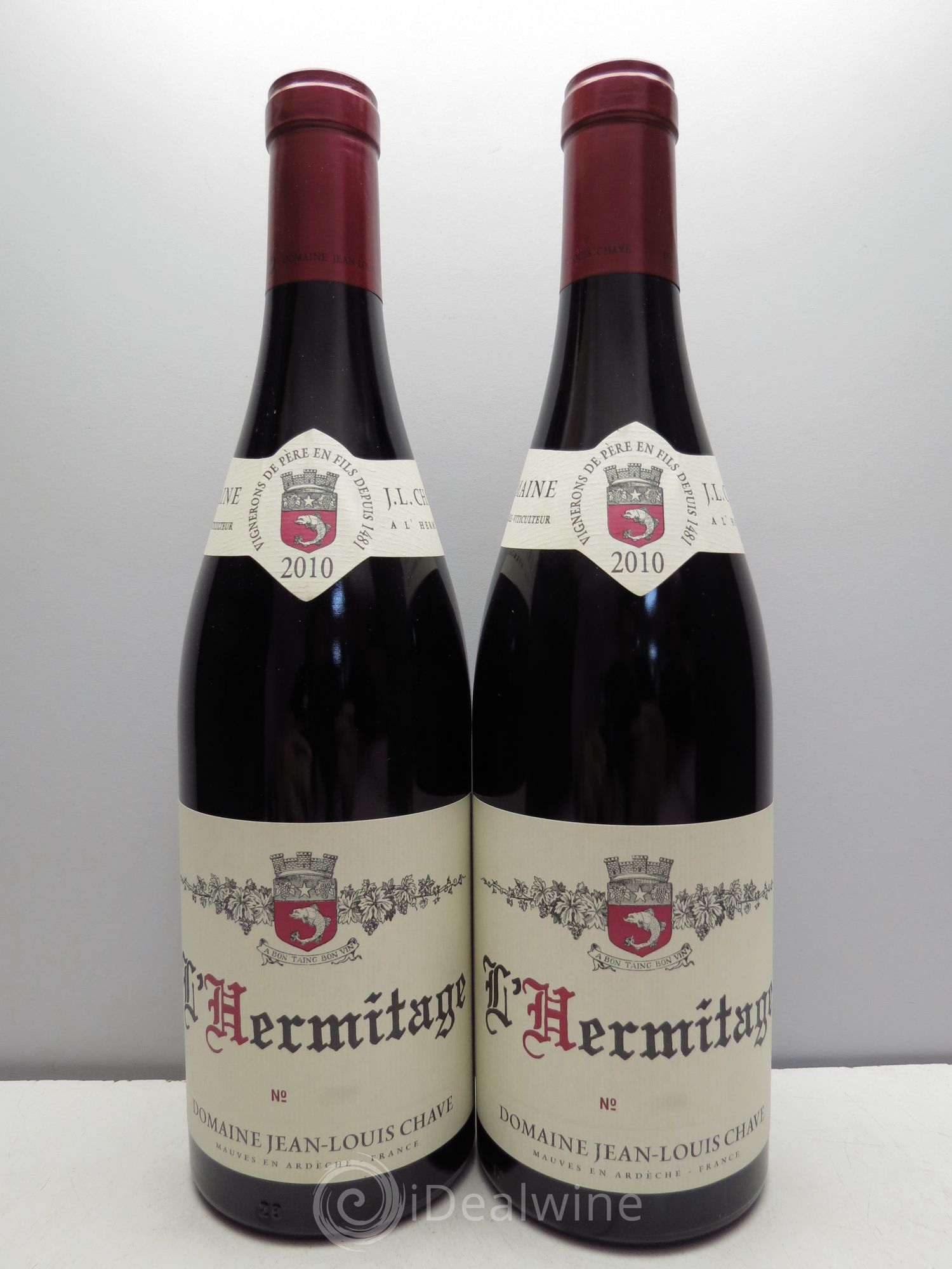 Hermitage Jean-Louis Chave 2010 - Lot de 2 bouteilles - 0