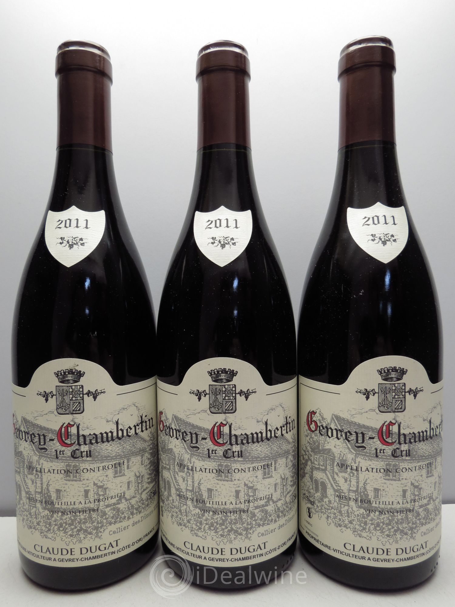 Gevrey-Chambertin 1er Cru Claude Dugat 2011 - Lot de 3 bouteilles - 0