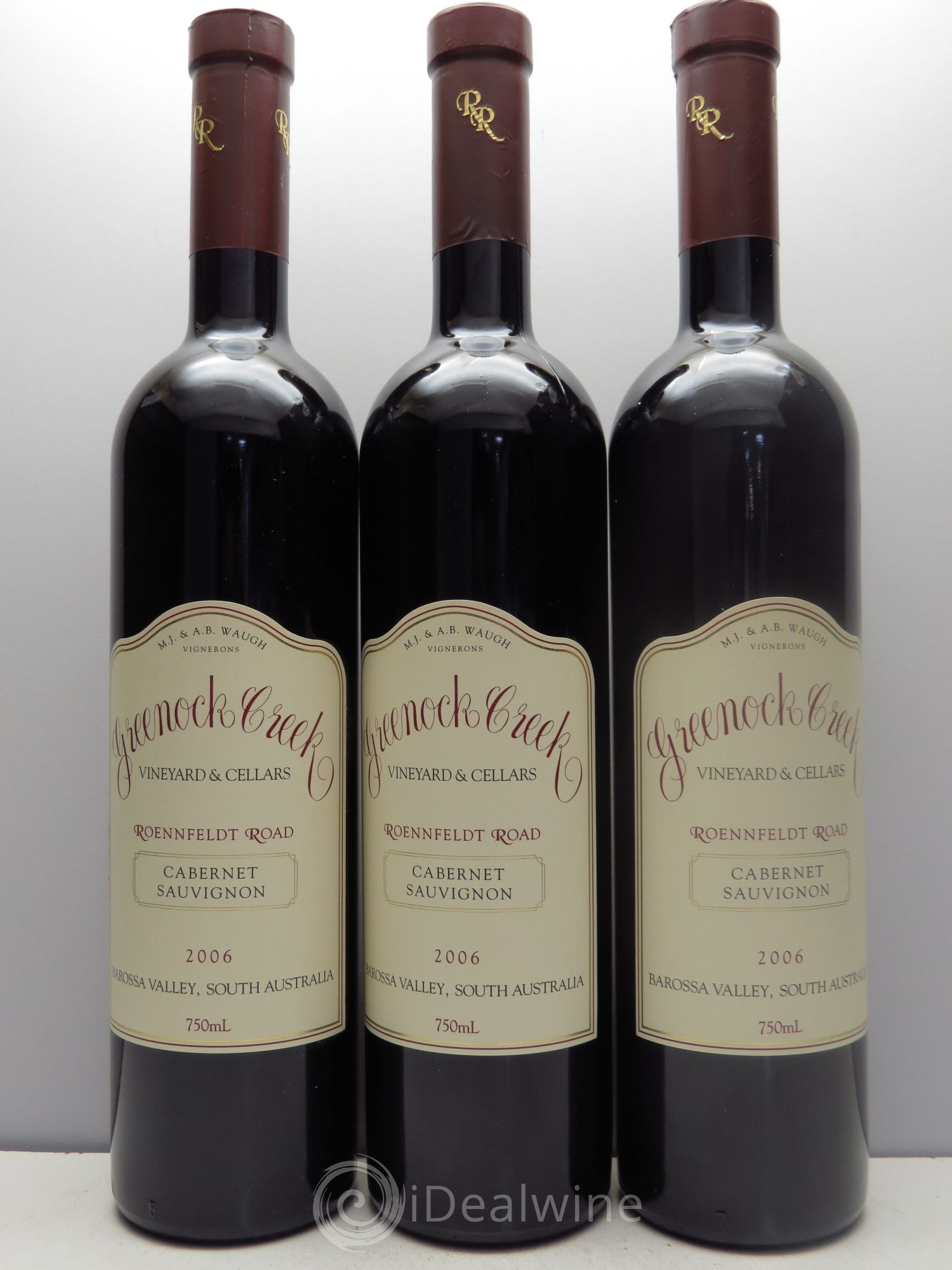 Australie Greenock Creek Roennfeld Road Cabernet Sauvignon 2006 2006 - Posten von 3 Flaschen - 0
