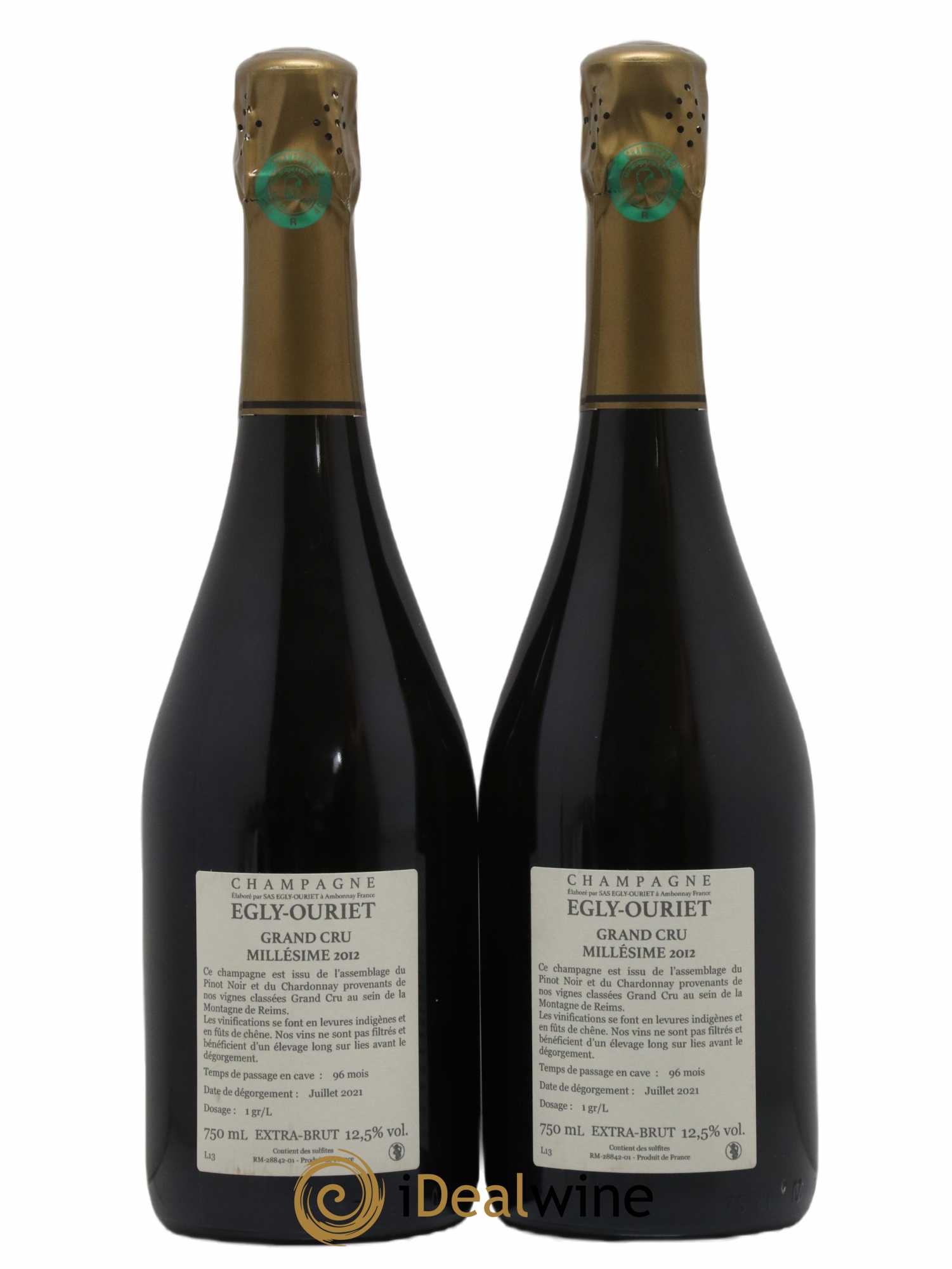 Grand Cru Brut Egly-Ouriet 2012 - Lot de 2 bouteilles - 1