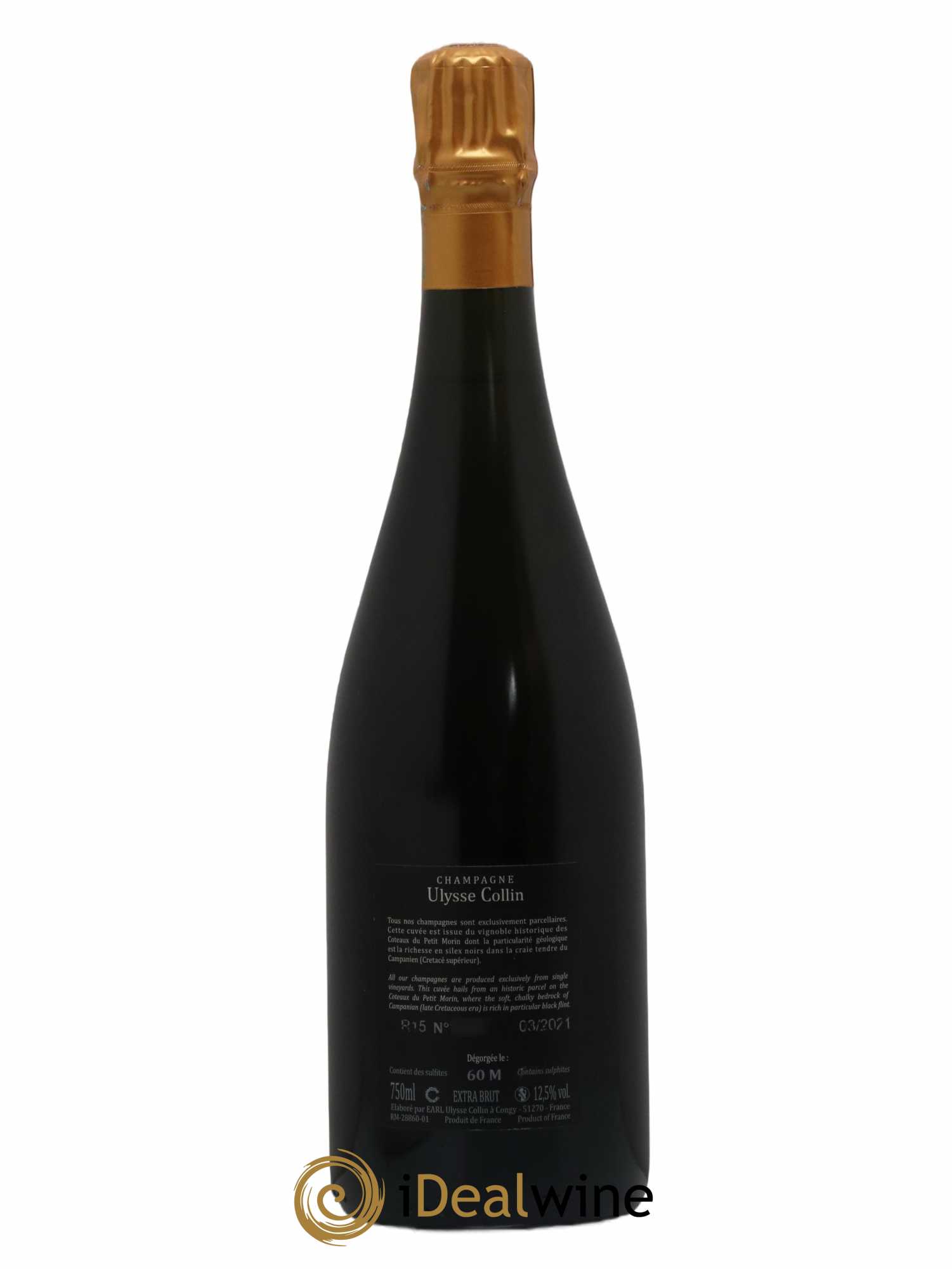 Les Roises Blanc de Blancs Extra-Brut Ulysse Collin 2015 - Lot de 1 bouteille - 1