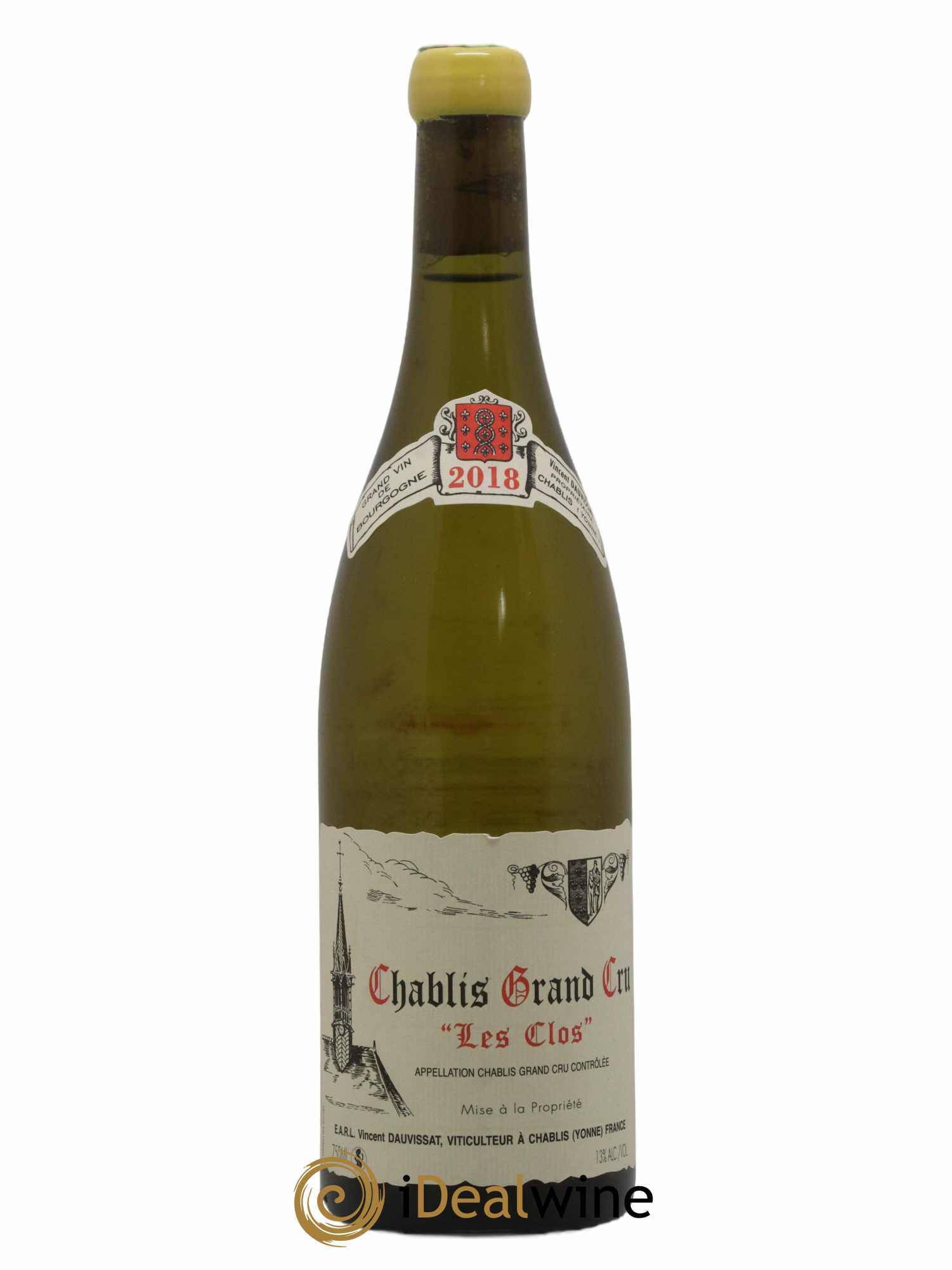 Chablis Grand Cru Les Clos Vincent Dauvissat (Domaine) 2018 - Lot de 1 bouteille - 0