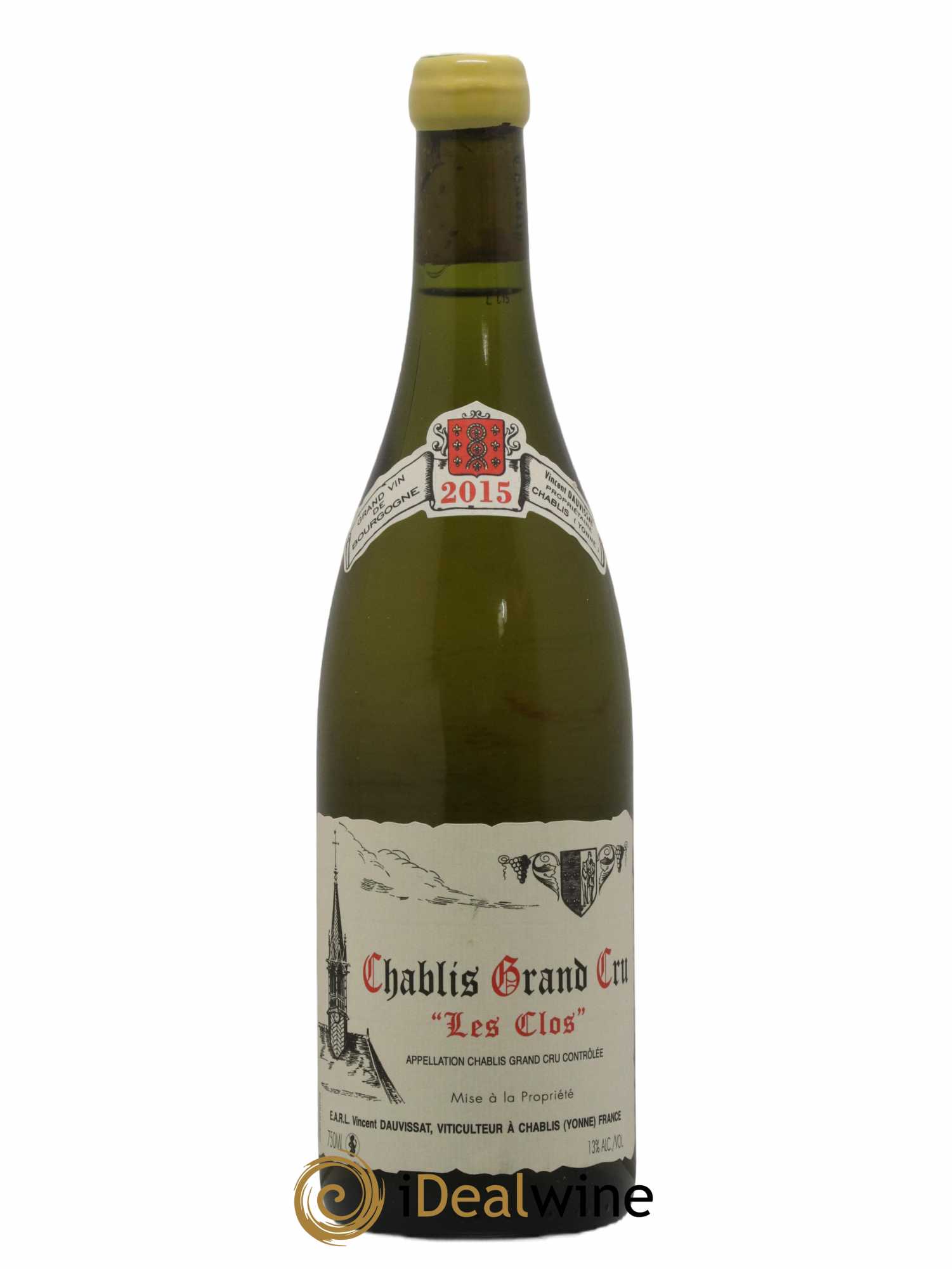 Chablis Grand Cru Les Clos Vincent Dauvissat (Domaine) 2015 - Lot de 1 bouteille - 0