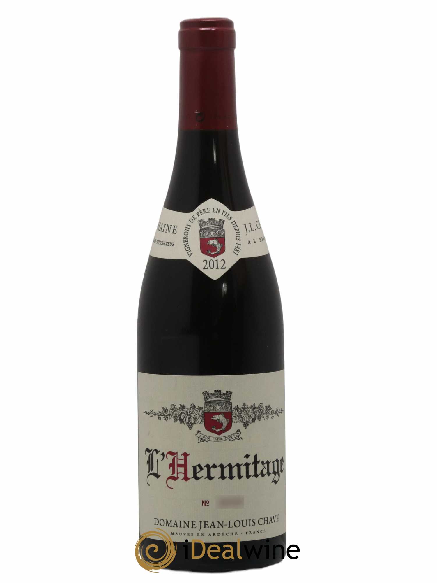 Hermitage Jean-Louis Chave 2012 - Lot de 1 bouteille - 0