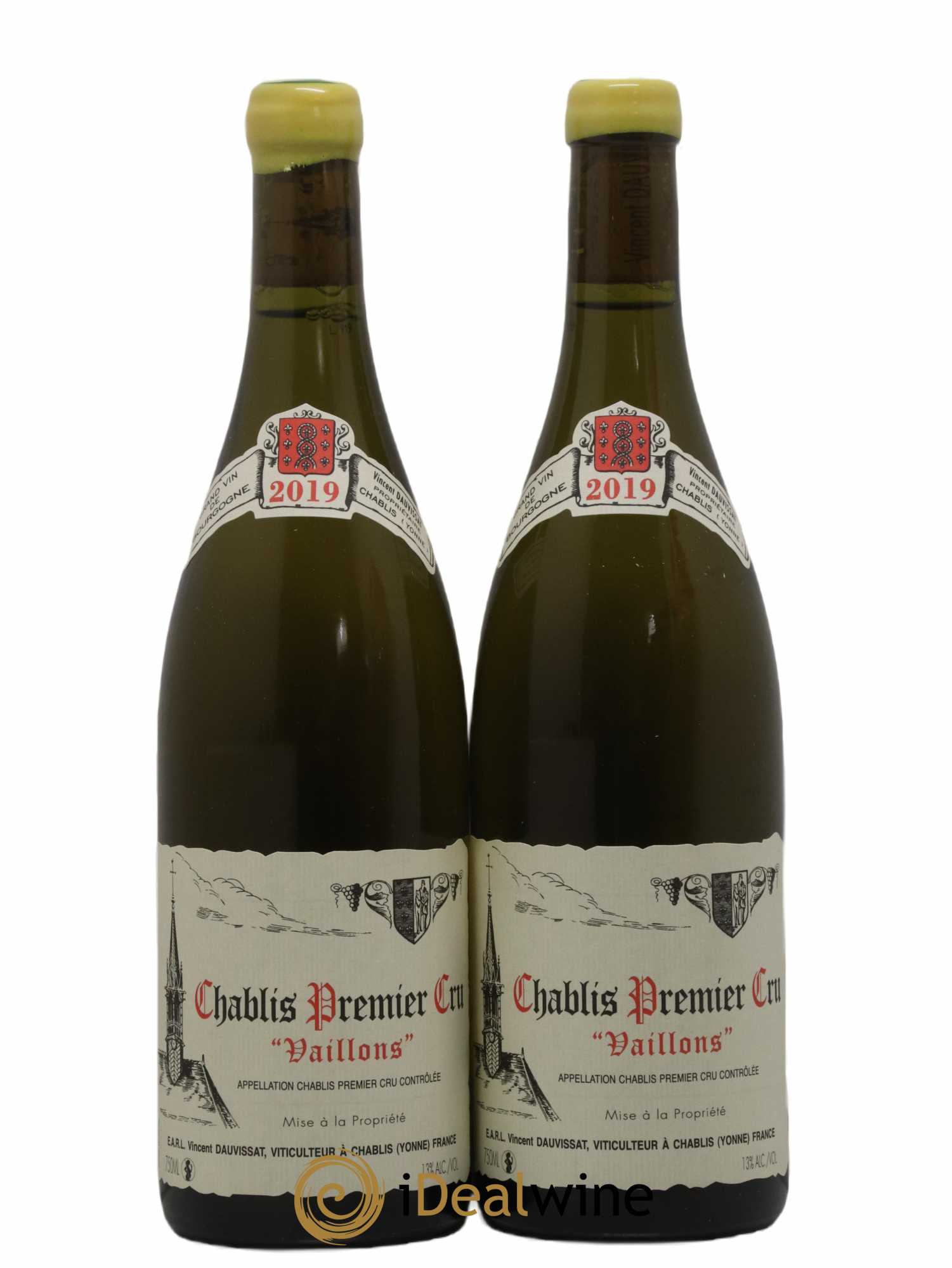 Chablis 1er Cru Vaillons Vincent Dauvissat (Domaine) 2019 - Lot de 2 bouteilles - 0