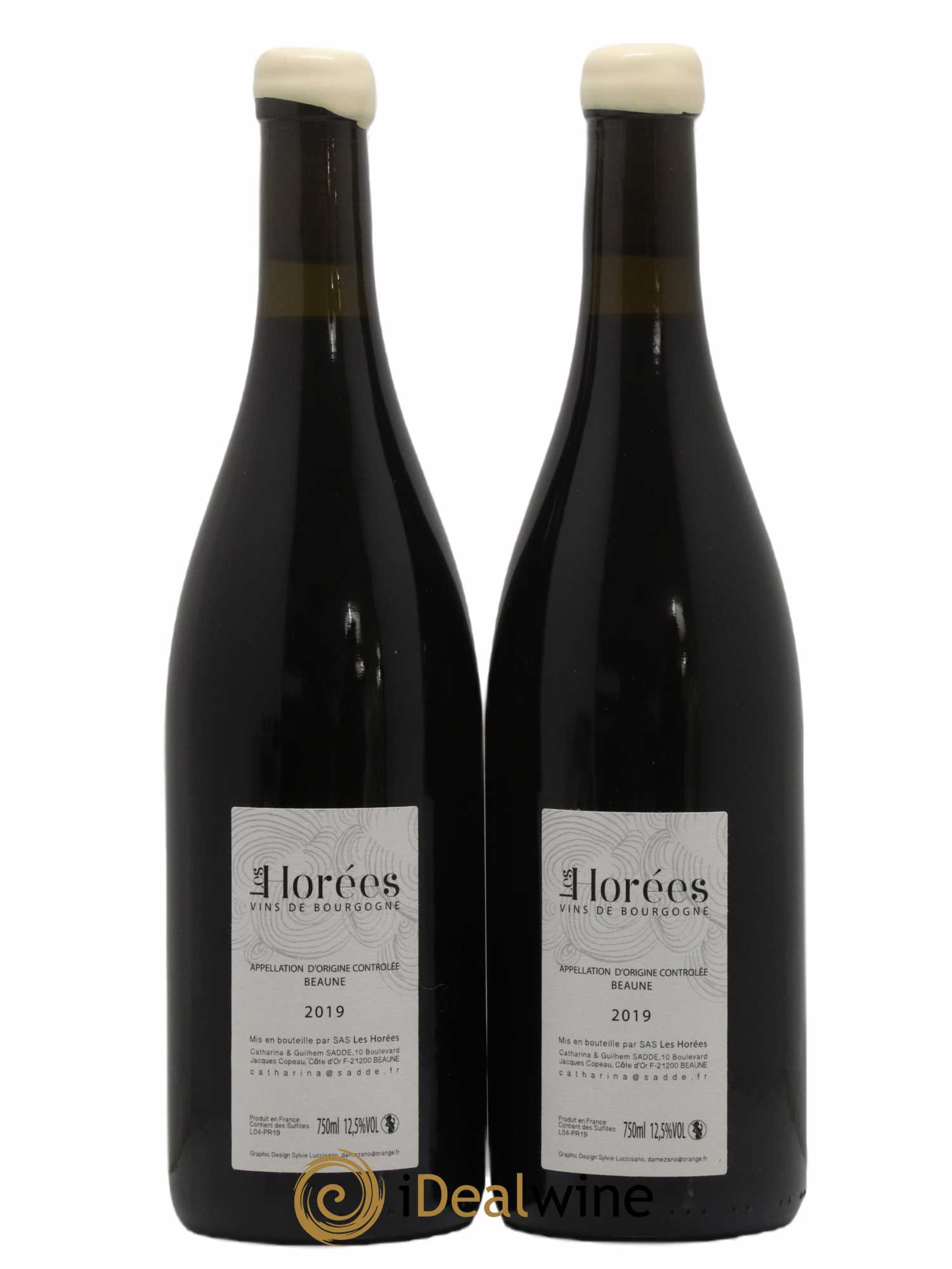 Beaune Les Prévolles Les Horées 2019 - Lot of 2 bottles - 1