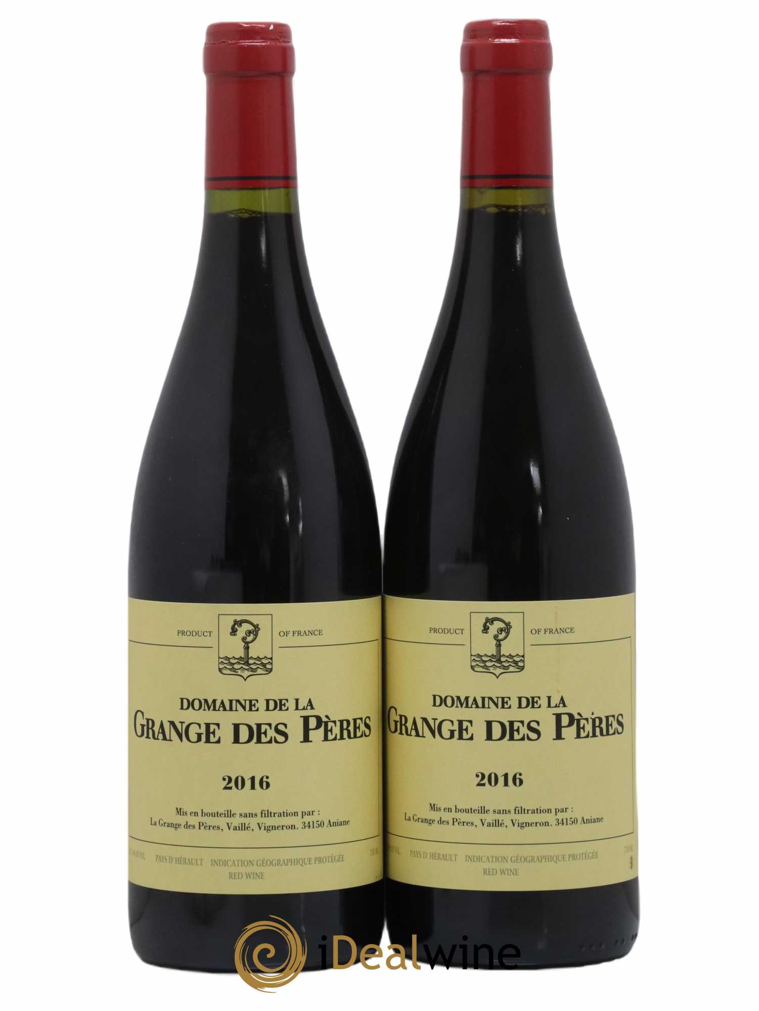 Pays d'Hérault Grange des Pères Laurent Vaillé 2016 - Lot de 2 bouteilles - 0