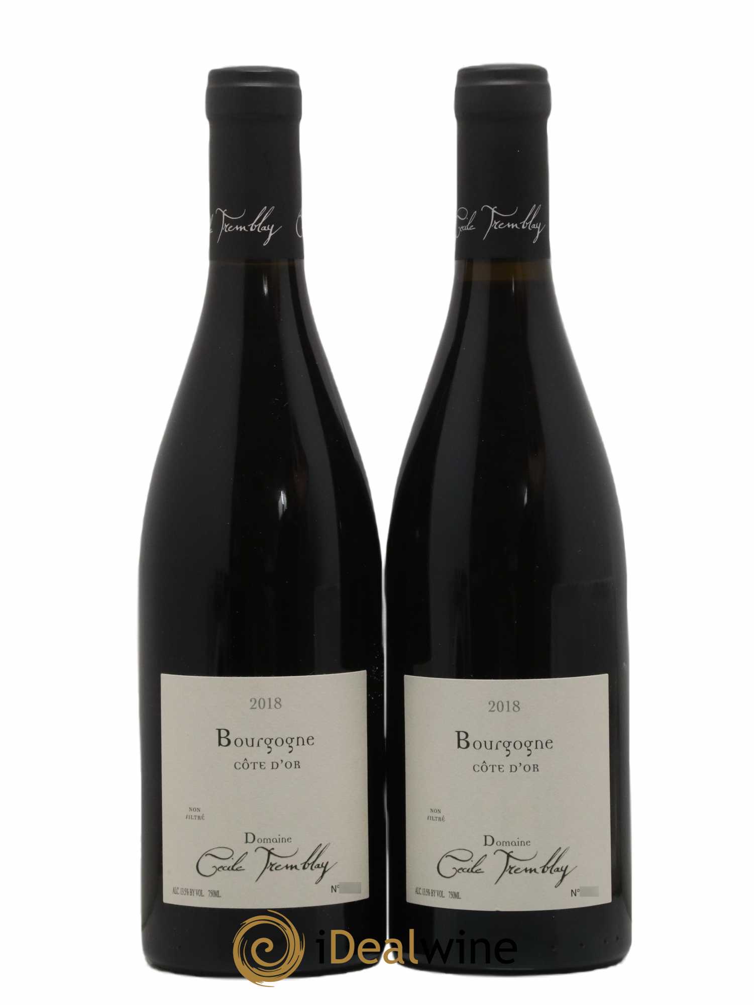 Bourgogne Côte-d'Or Cécile Tremblay 2018 - Lot de 2 bouteilles - 0