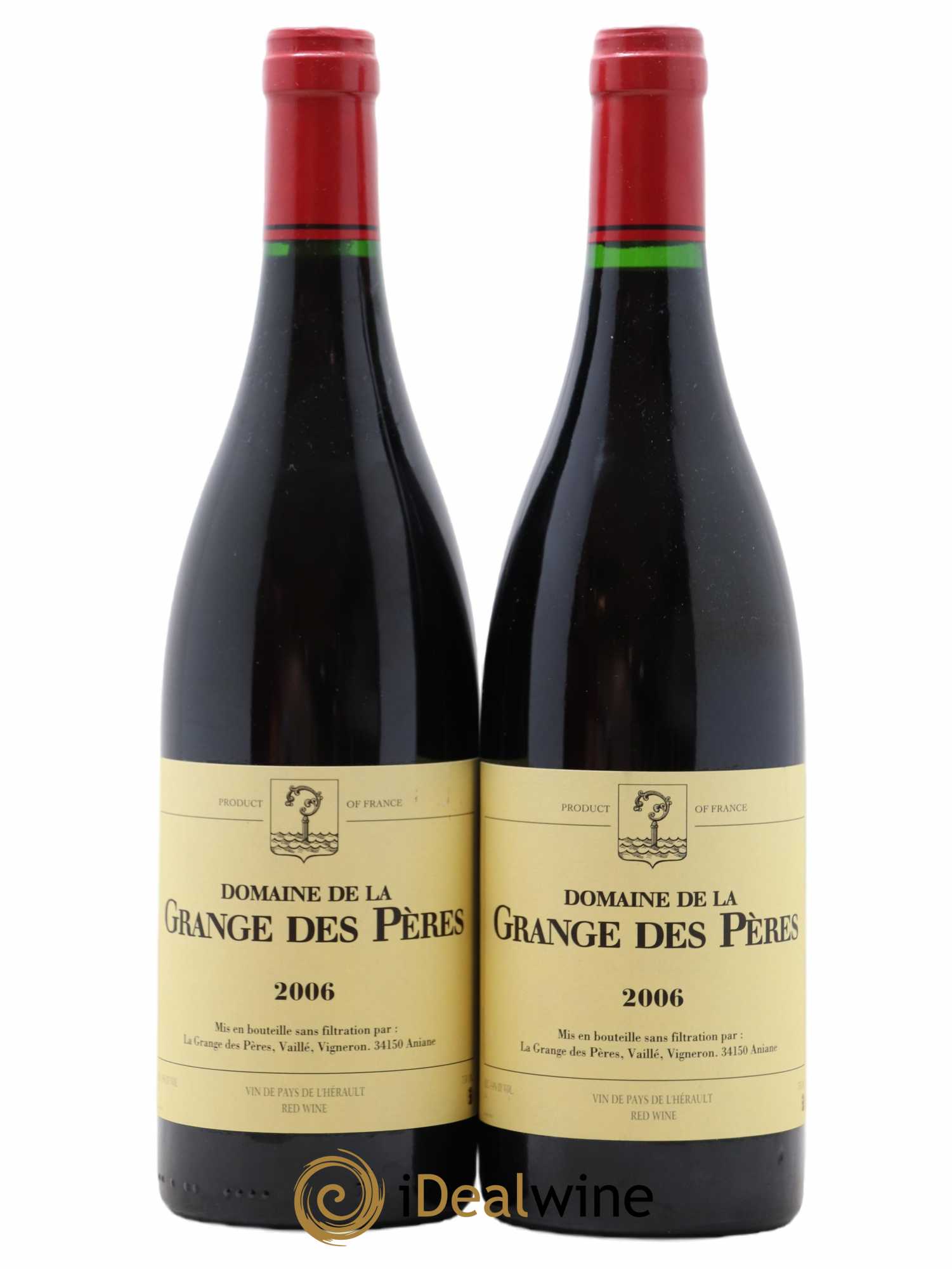 Pays d'Hérault Grange des Pères Laurent Vaillé 2006 - Lot de 2 bouteilles - 0