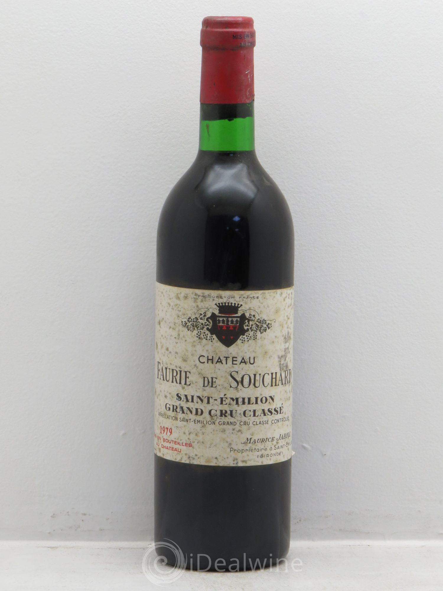 Château Faurie de Souchard Grand Cru Classé 1979 - Lot de 1 bouteille - 0