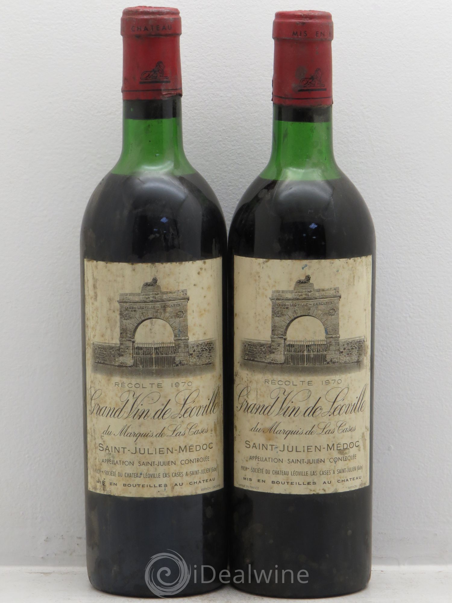 Château Léoville Las Cases 2ème Grand Cru Classé 1970 - Lot de 2 bouteilles - 0