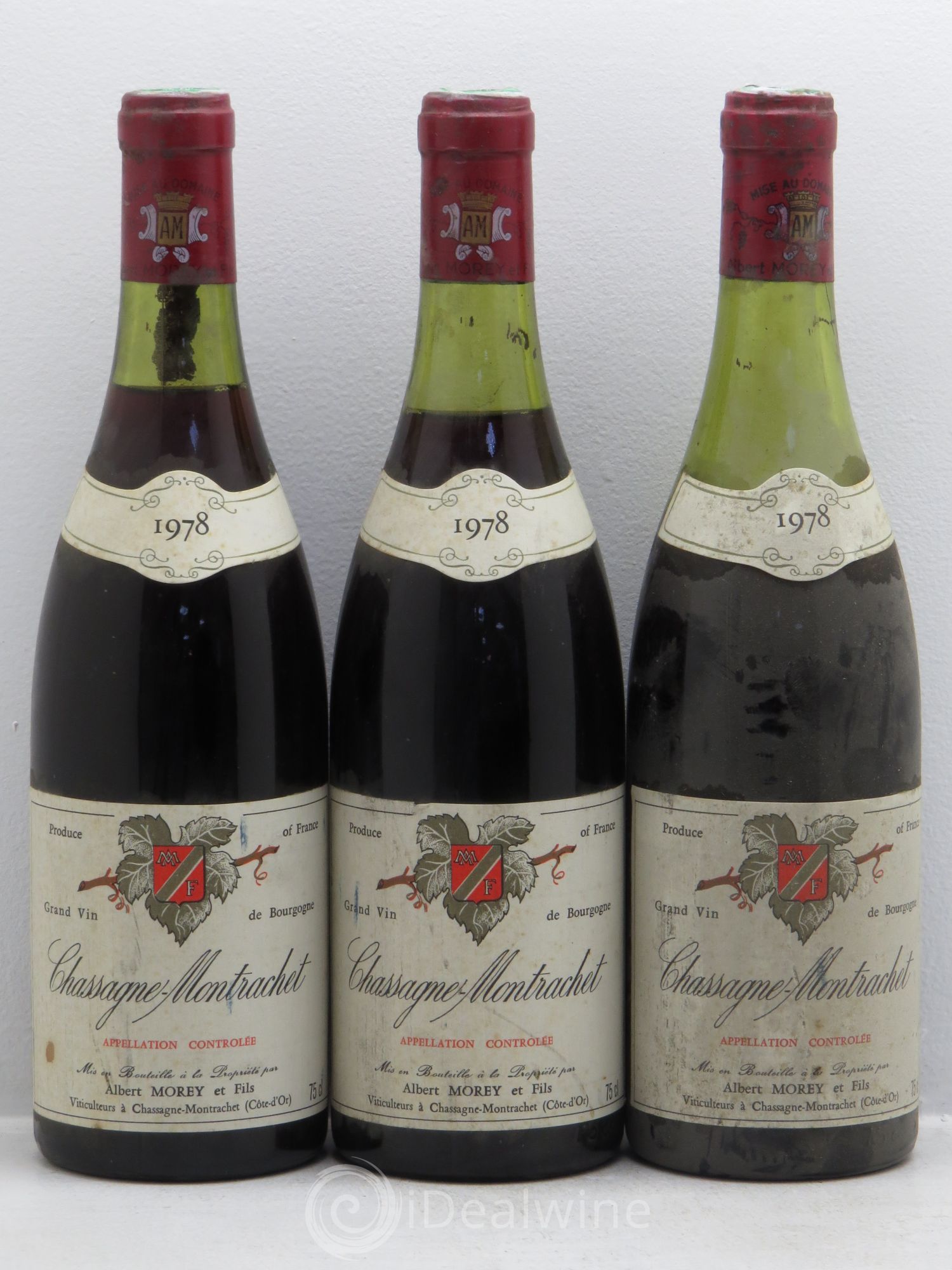 Chassagne-Montrachet Albert Morey (sans prix de réserve) 1978 - Posten von 3 Flaschen - 0
