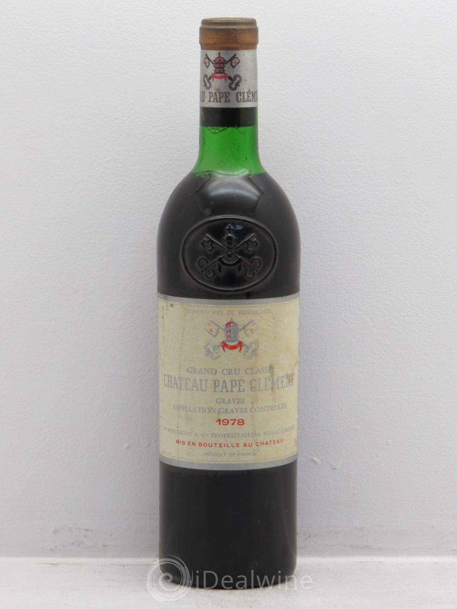 Château Pape Clément Cru Classé de Graves 1978 - Lot de 1 bouteille - 0