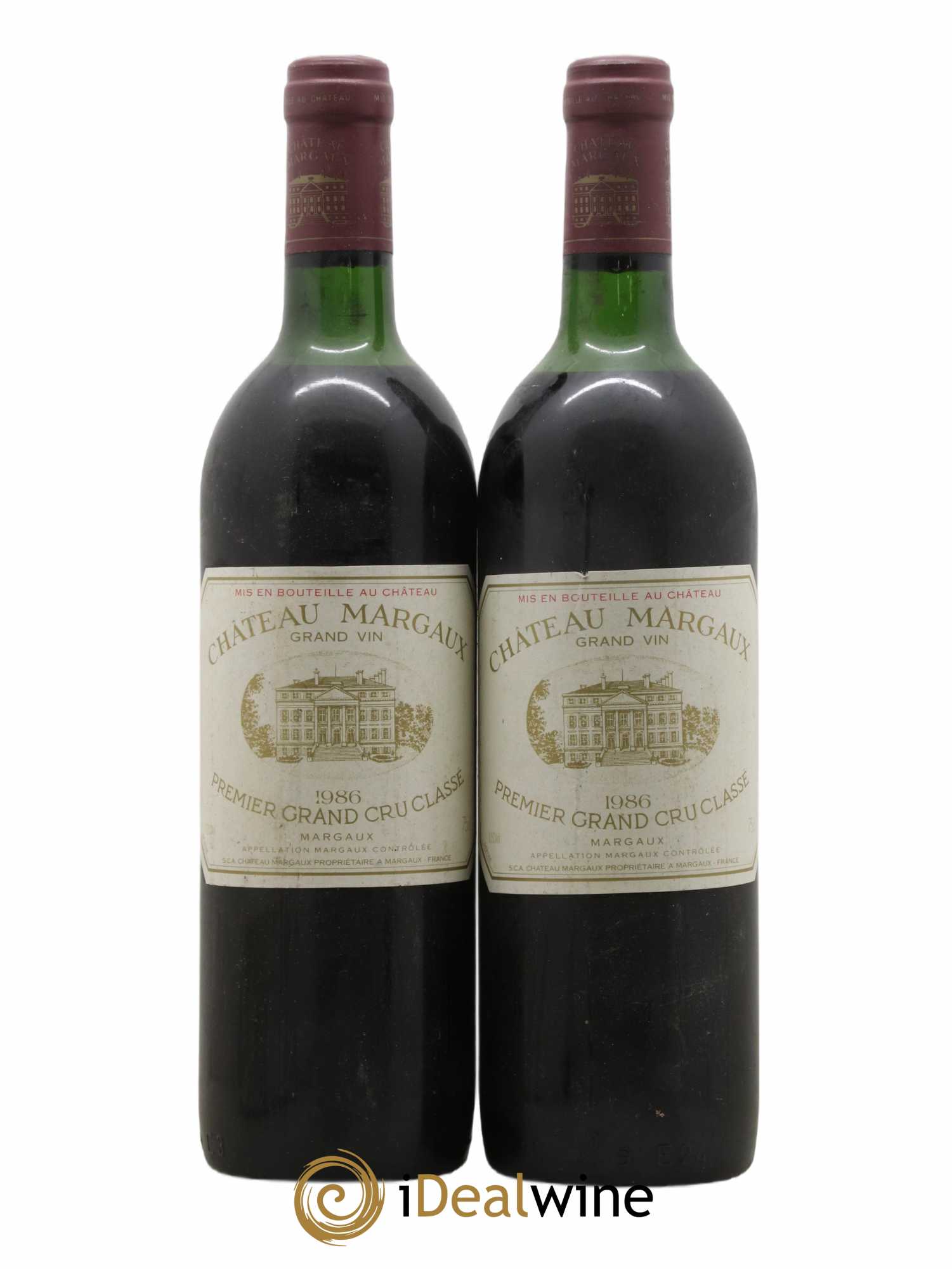 Château Margaux 1er Grand Cru Classé 1986 - Lot de 2 bouteilles - 0