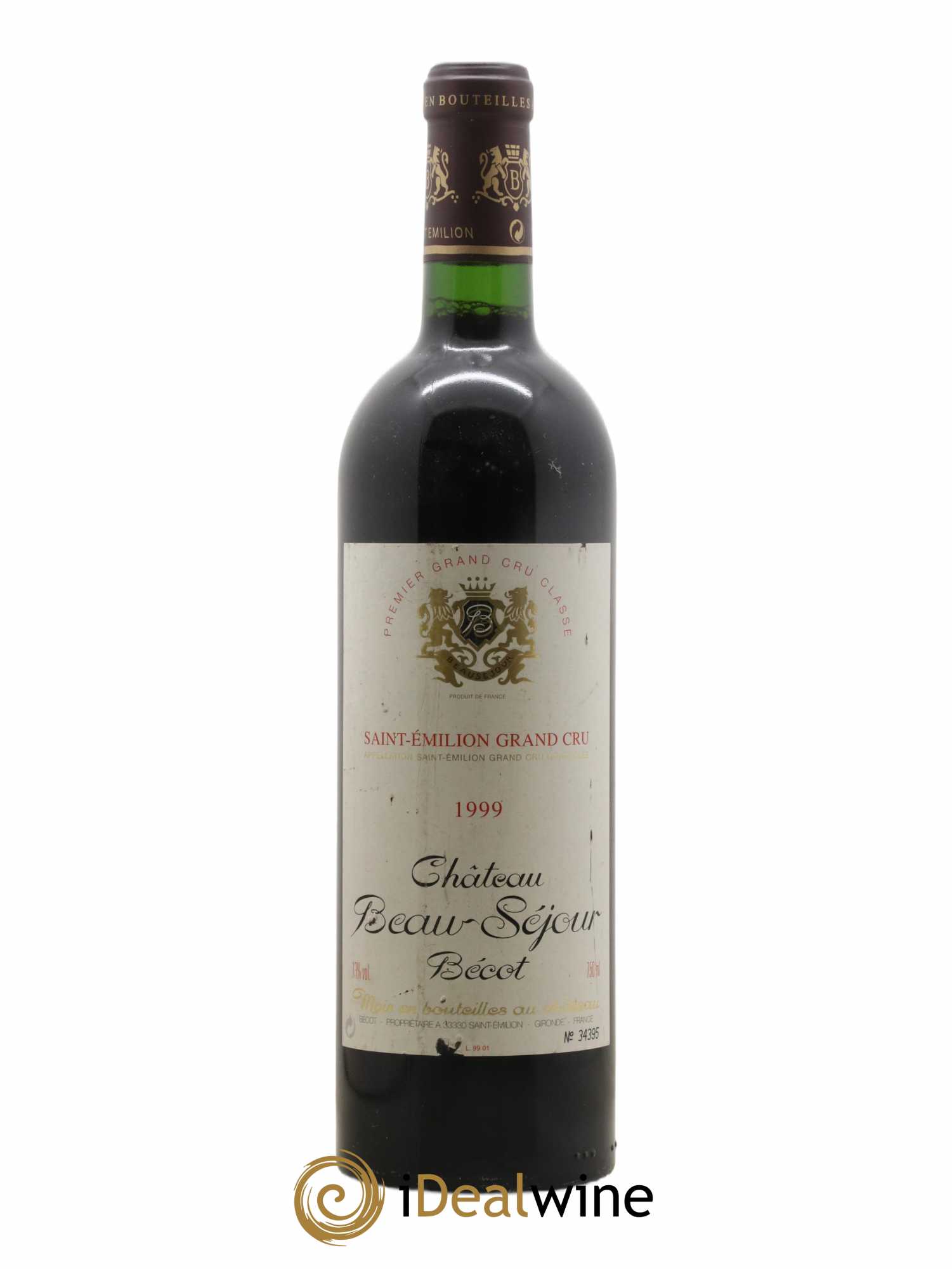 Château Beau-Séjour Bécot 1er Grand Cru Classé B 1999 - Lot de 1 bouteille - 0