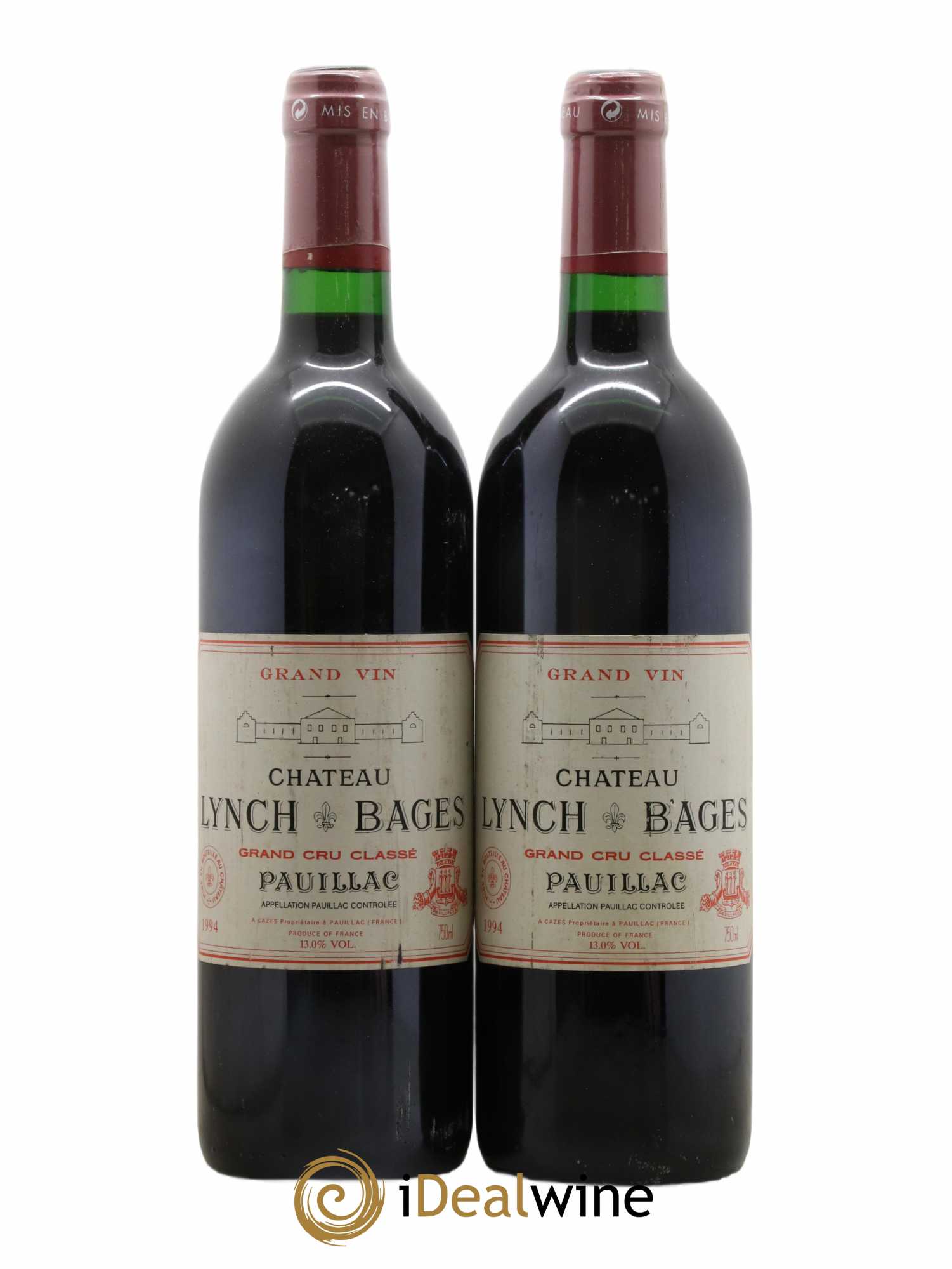 Château Lynch Bages 5ème Grand Cru Classé 1994 - Lot de 2 bouteilles - 0