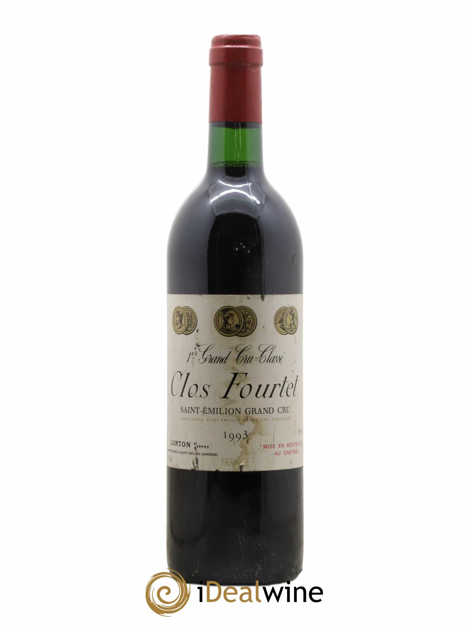 Clos Fourtet 1er Grand Cru Classé B 1993 - Lot de 1 bouteille - 0