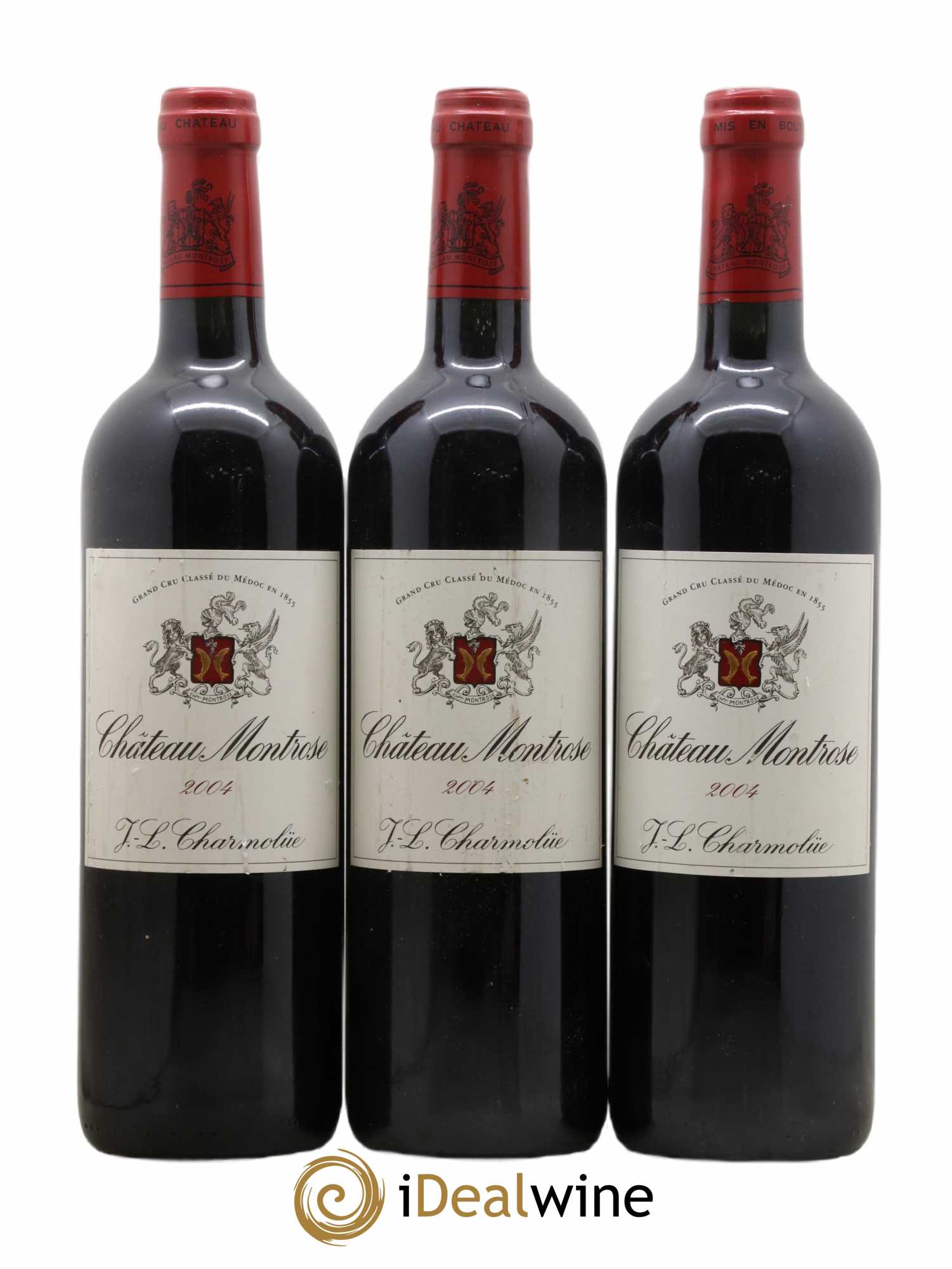 Château Montrose 2ème Grand Cru Classé 2004 - Lot de 3 bouteilles - 0