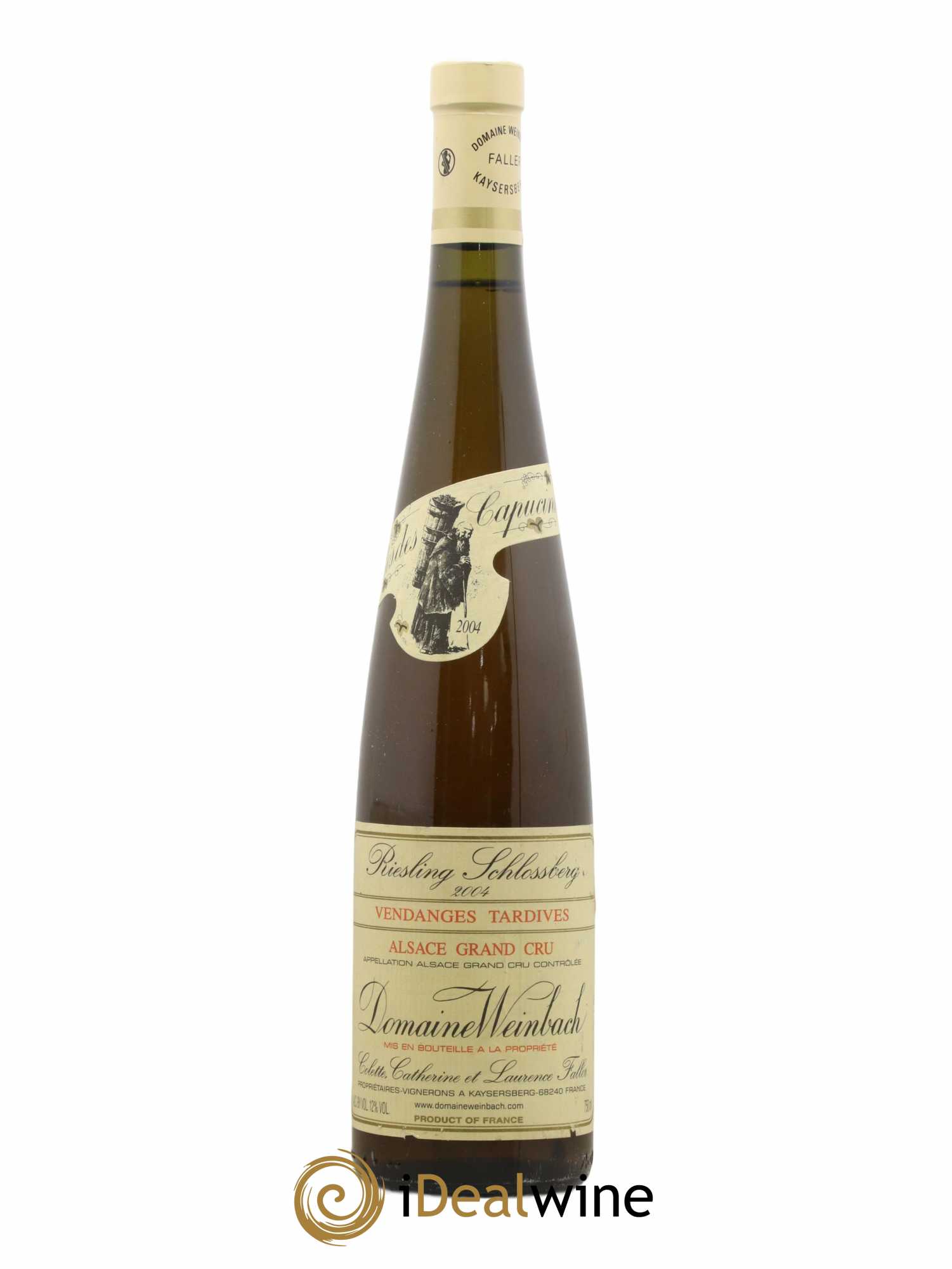Alsace Riesling Vendanges Tardives Grand Cru Schlossberg Weinbach (Domaine) 2004 - Lot de 1 bouteille - 0