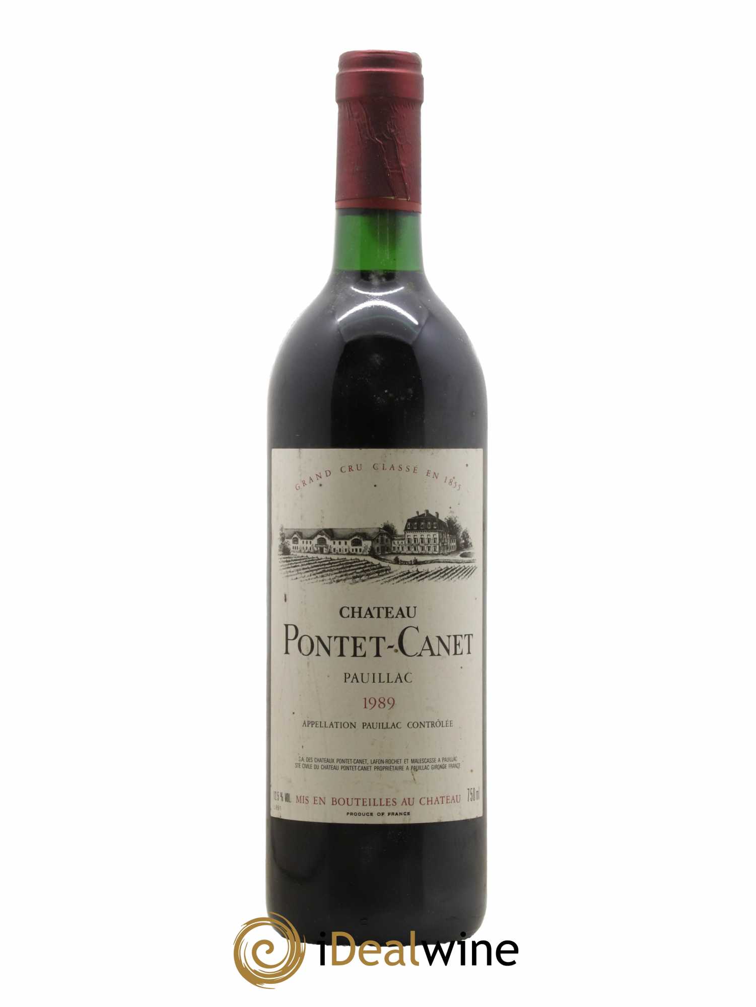 Château Pontet Canet 5ème Grand Cru Classé 1989 - Lot de 1 bouteille - 0