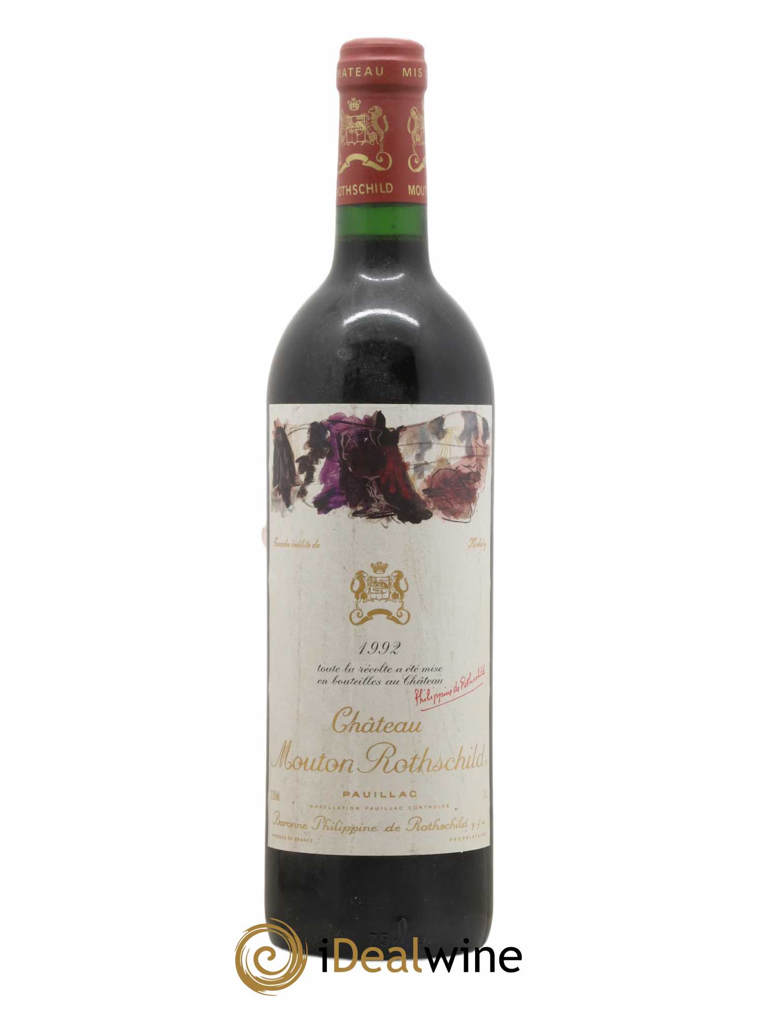 Château Mouton Rothschild 1er Grand Cru Classé 1992 - Lot de 1 bouteille - 0