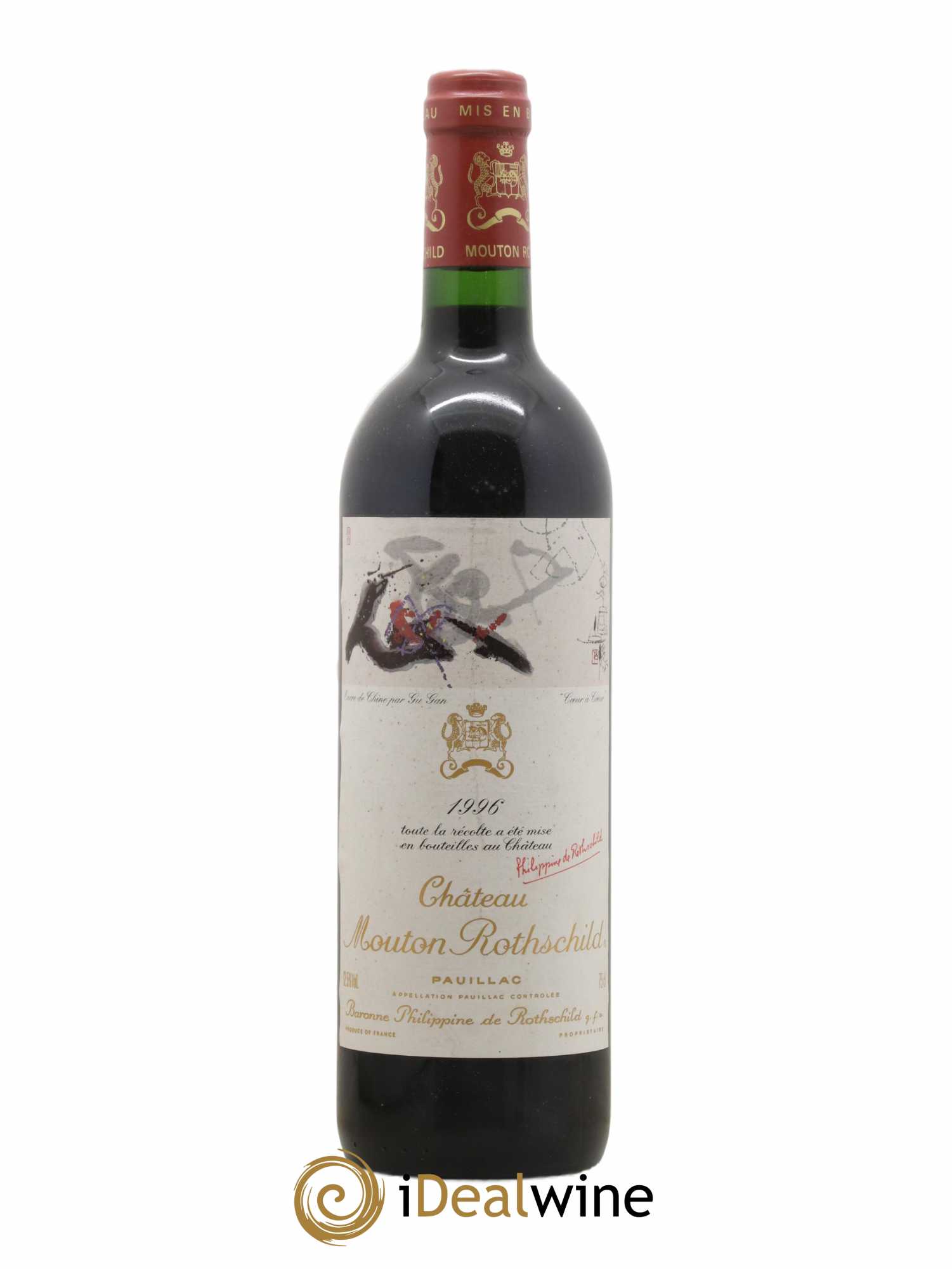 Château Mouton Rothschild 1er Grand Cru Classé 1996 - Lot de 1 bouteille - 0