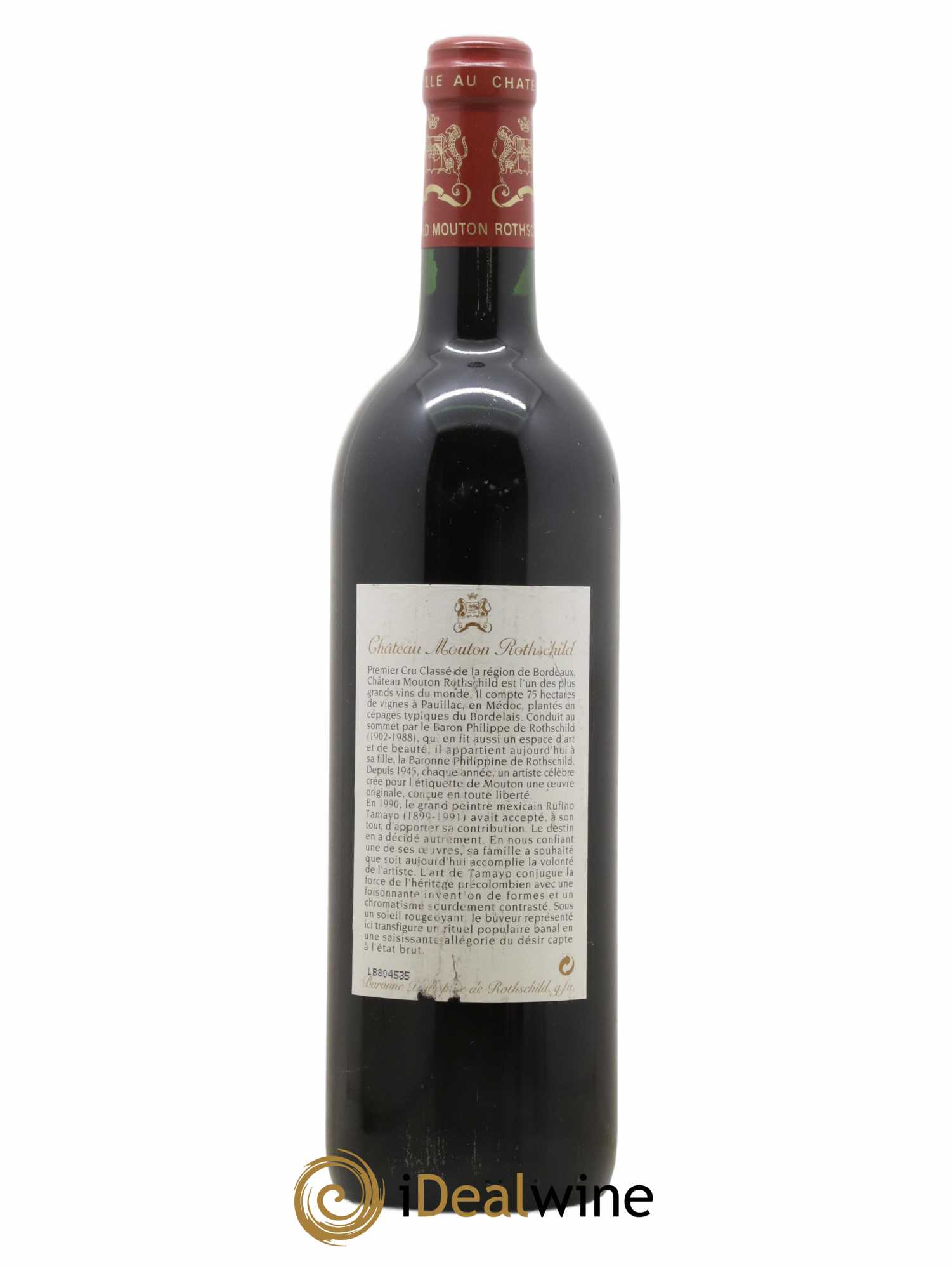 Château Mouton Rothschild 1er Grand Cru Classé 1998 - Lot of 1 bottle - 1