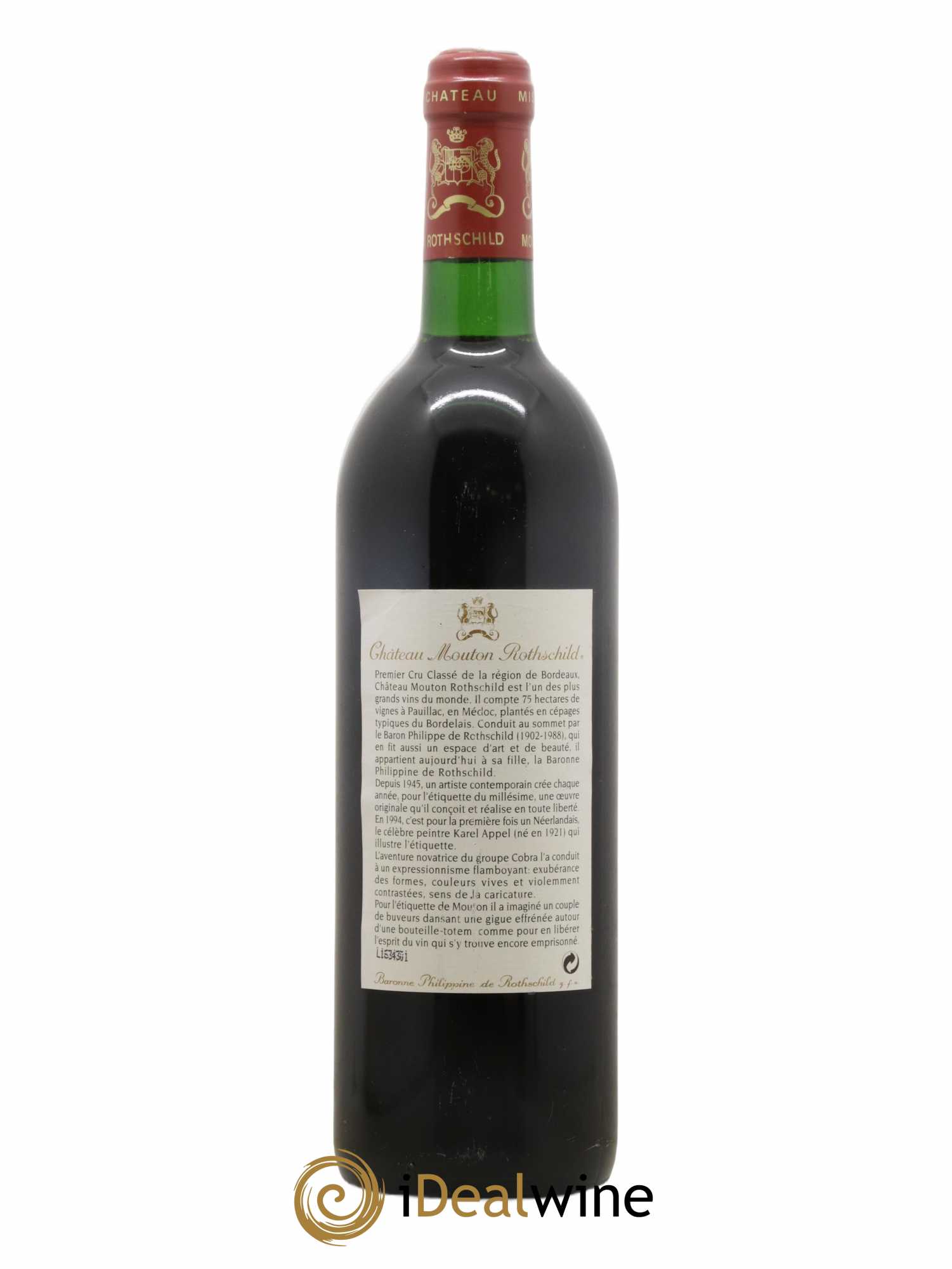 Château Mouton Rothschild 1er Grand Cru Classé 1994 - Lot of 1 bottle - 1