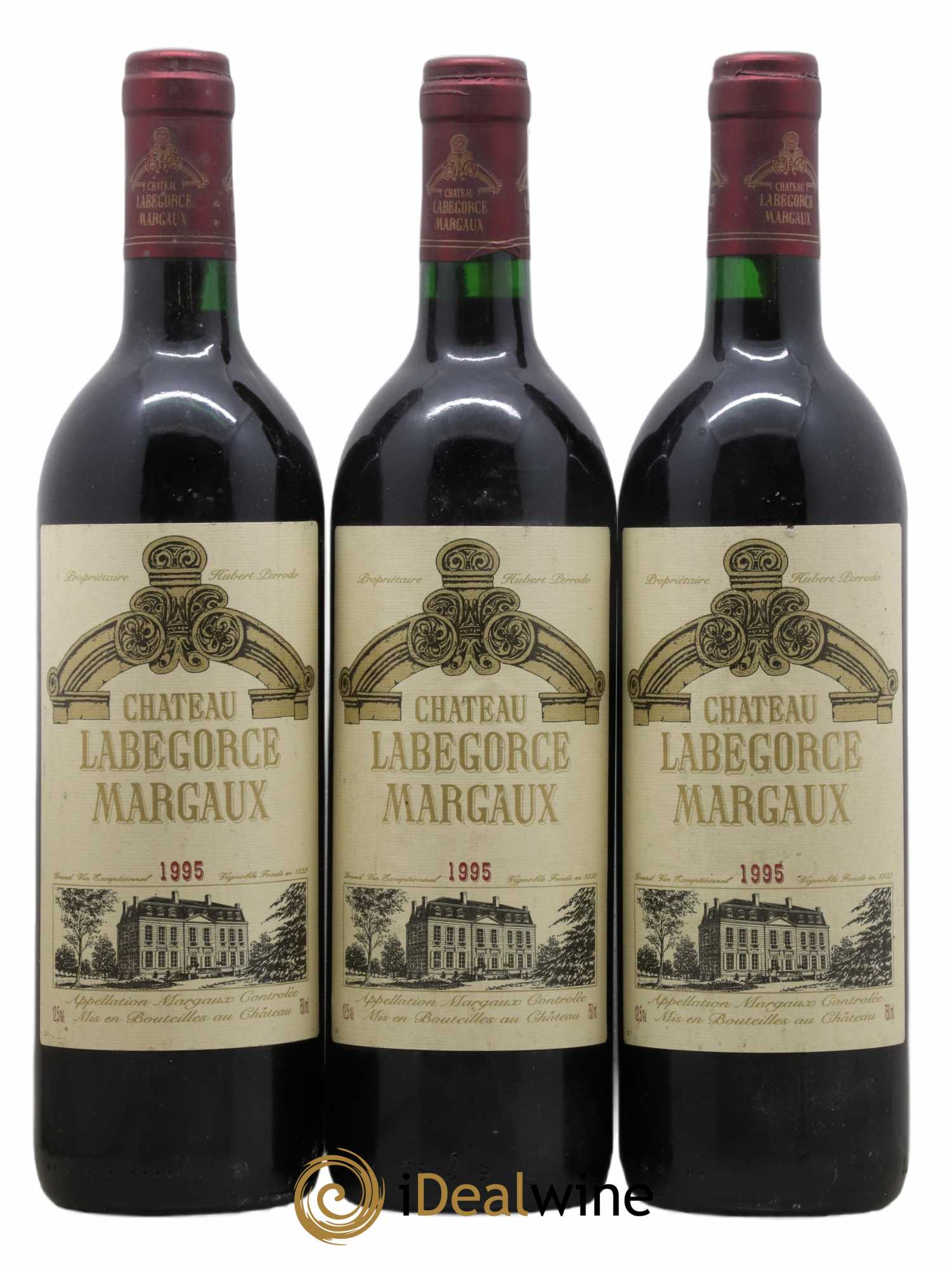 Château Labegorce Cru Bourgeois 1995 - Lot de 3 bouteilles - 0