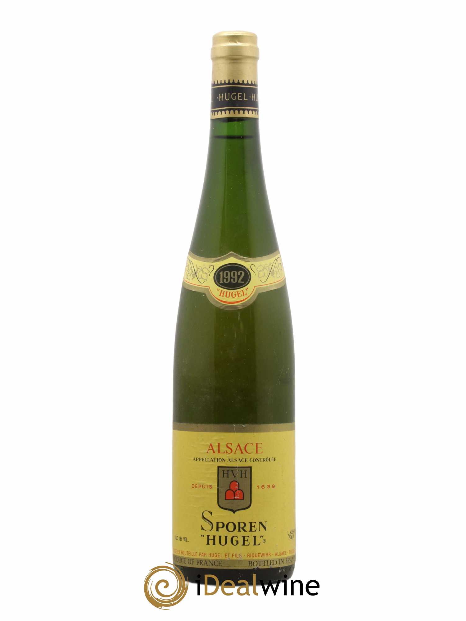 Alsace Sporen Hugel 1992 - Posten von 1 Flasche - 0
