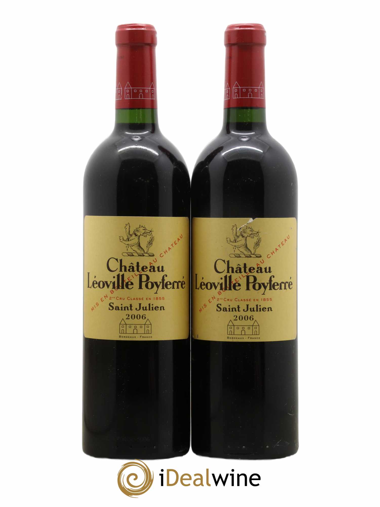 Château Léoville Poyferré 2ème Grand Cru Classé 2006 - Lot de 2 bouteilles - 0