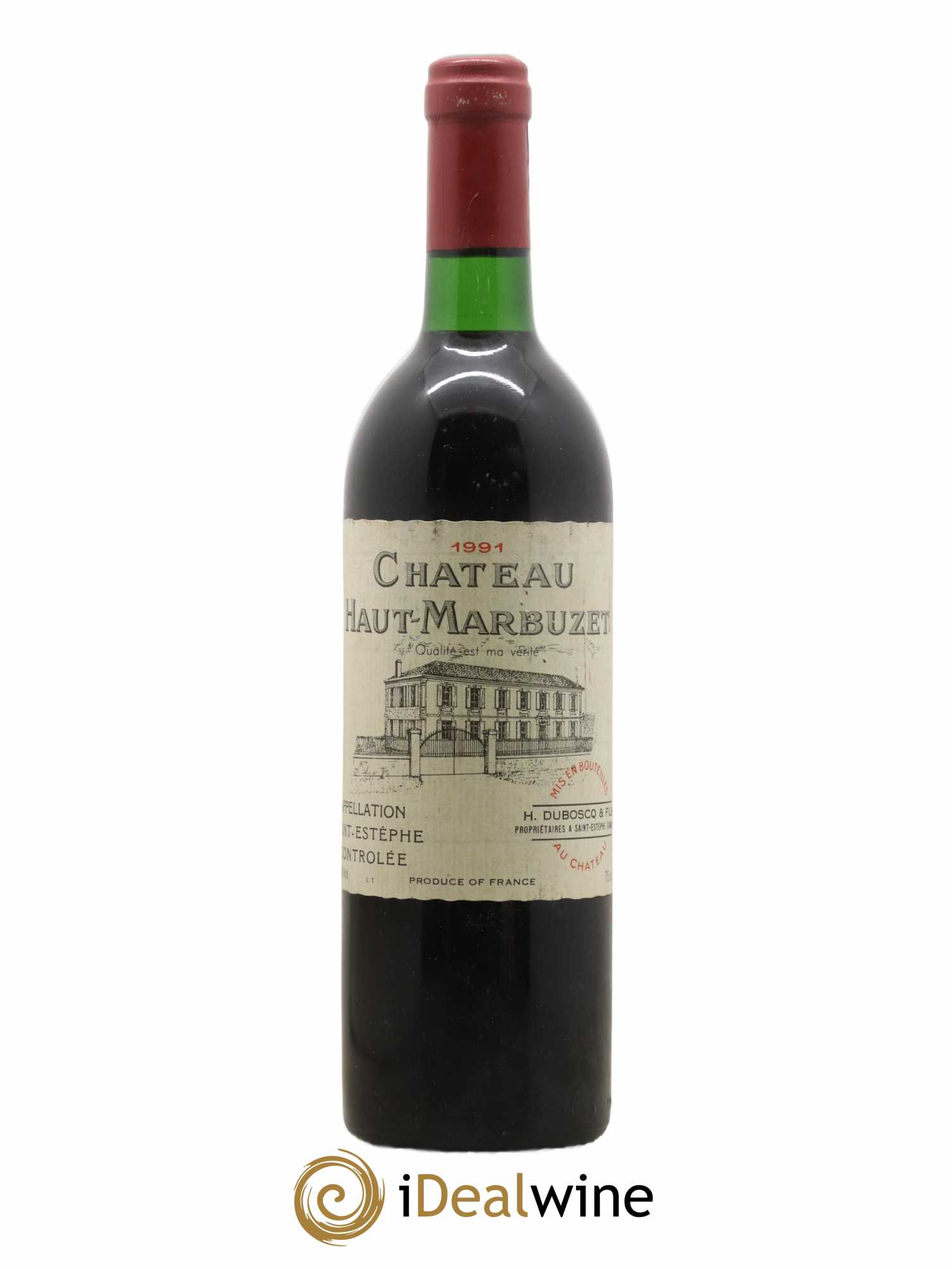 Château Haut Marbuzet 1991 - Lot de 1 bouteille - 0
