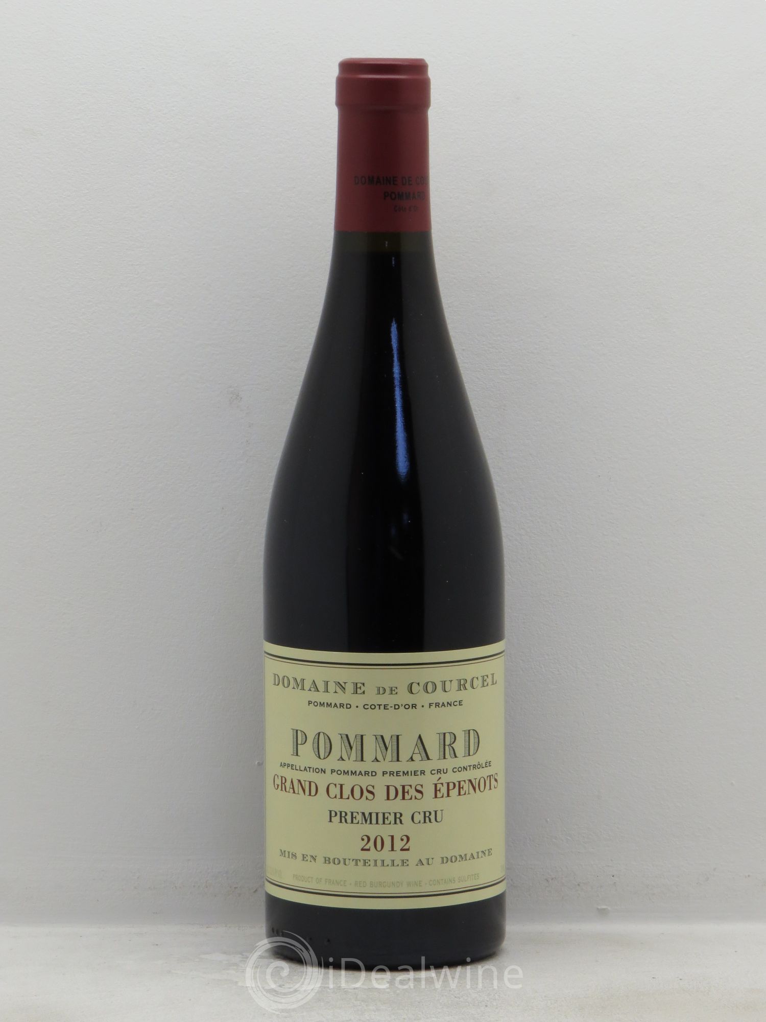 Pommard 1er Cru Grand Clos des Epenots de Courcel (Domaine) 2012 - Lot de 1 bouteille - 0