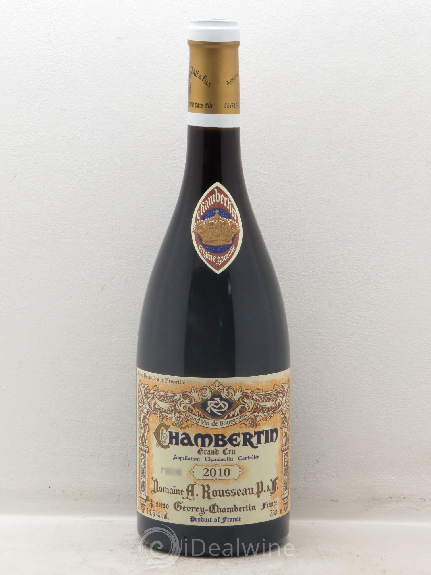 Chambertin Grand Cru Armand Rousseau (Domaine) 2010 - Lot de 1 bouteille - 0