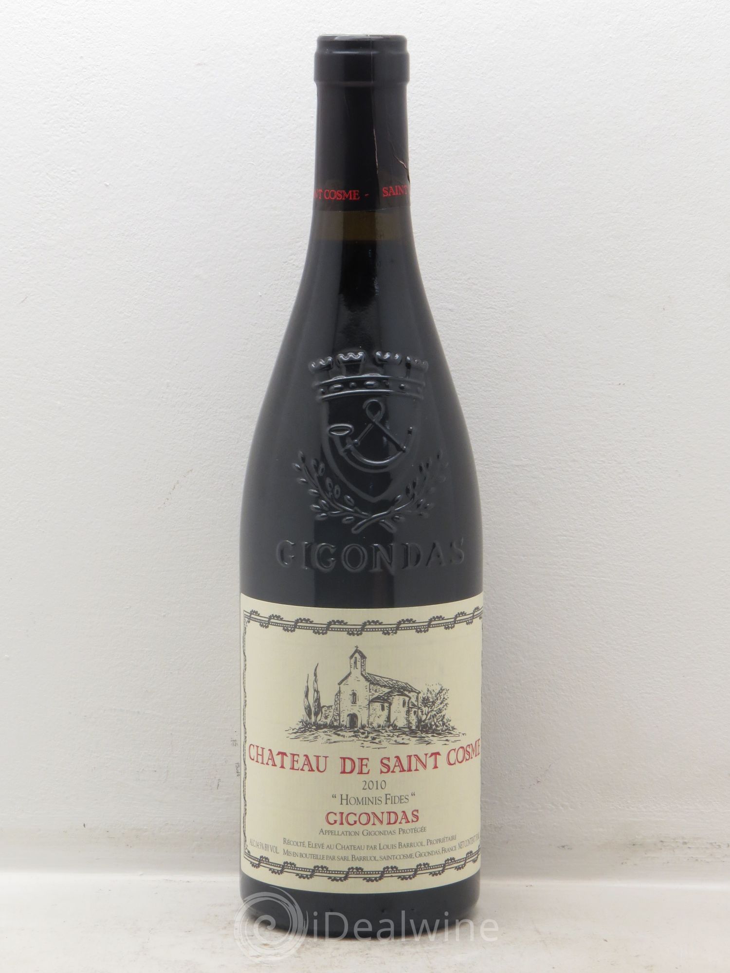 Gigondas Hominis Fides Saint Cosme 2010 - Lot de 1 bouteille - 0