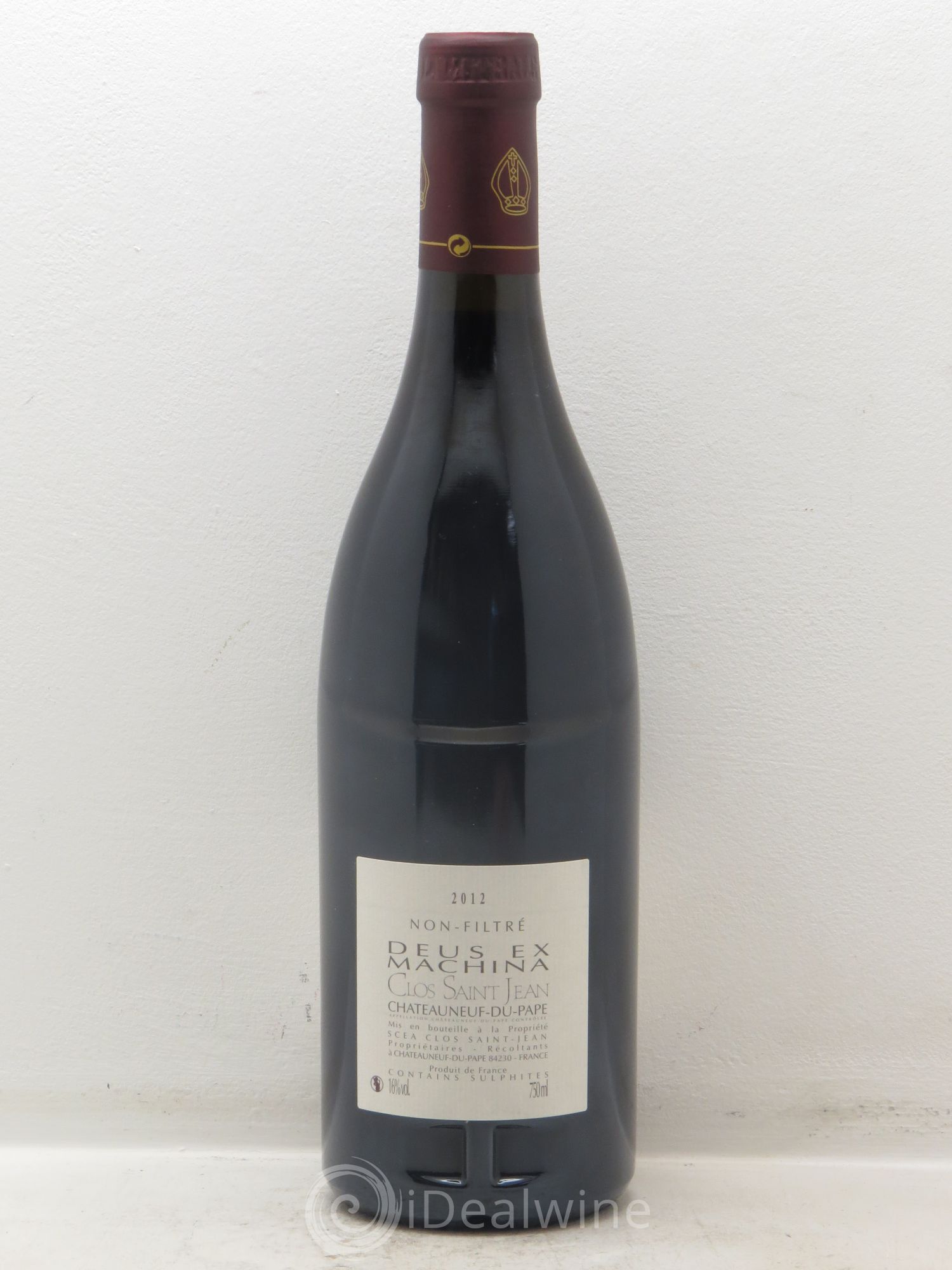 Châteauneuf-du-Pape Clos Saint-Jean Deus Ex Machina Pascal et Vincent Maurel 2012 - Lot de 1 bouteille - 1