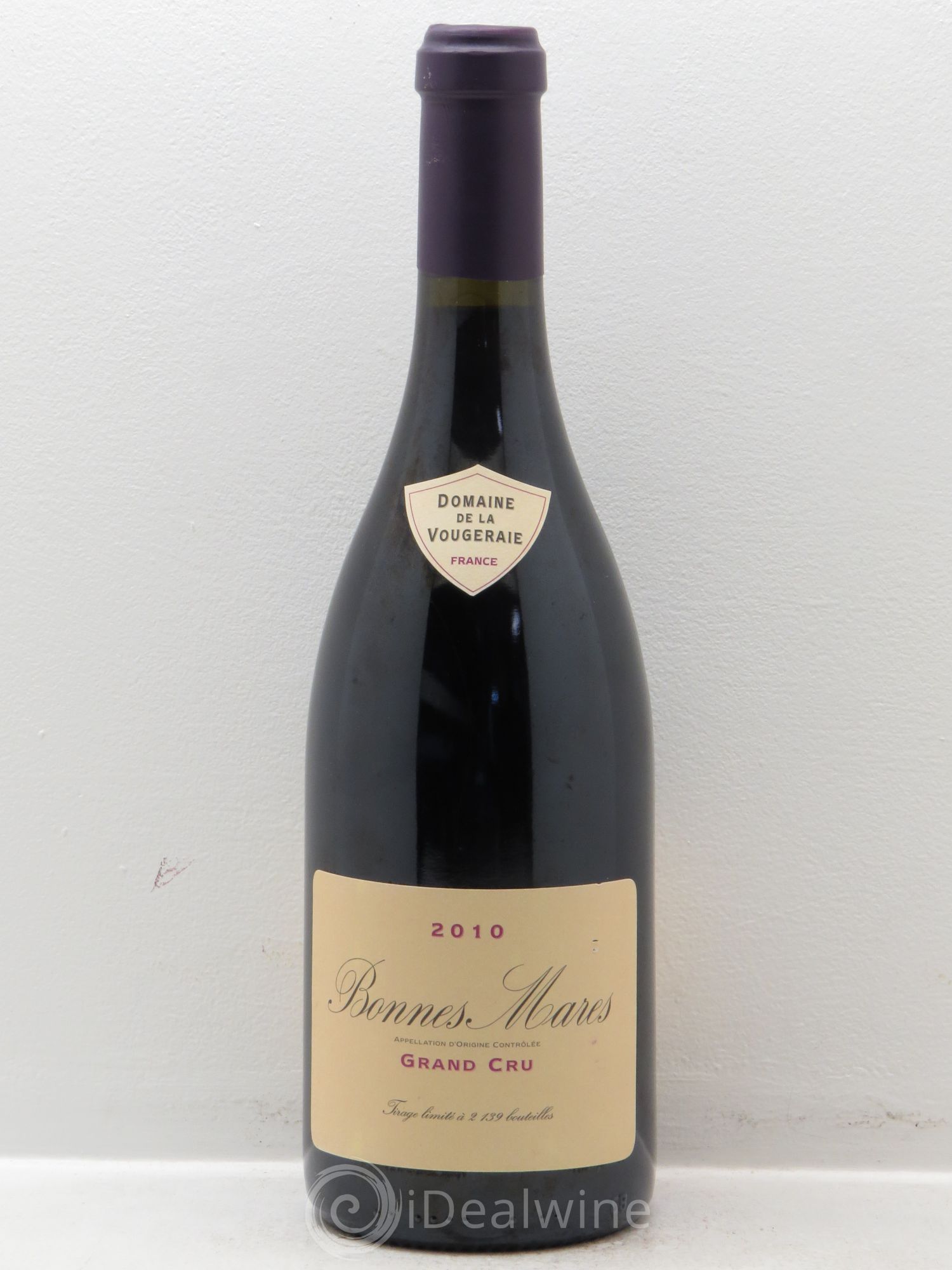 Bonnes-Mares Grand Cru La Vougeraie 2010 - Lot de 1 bouteille - 0