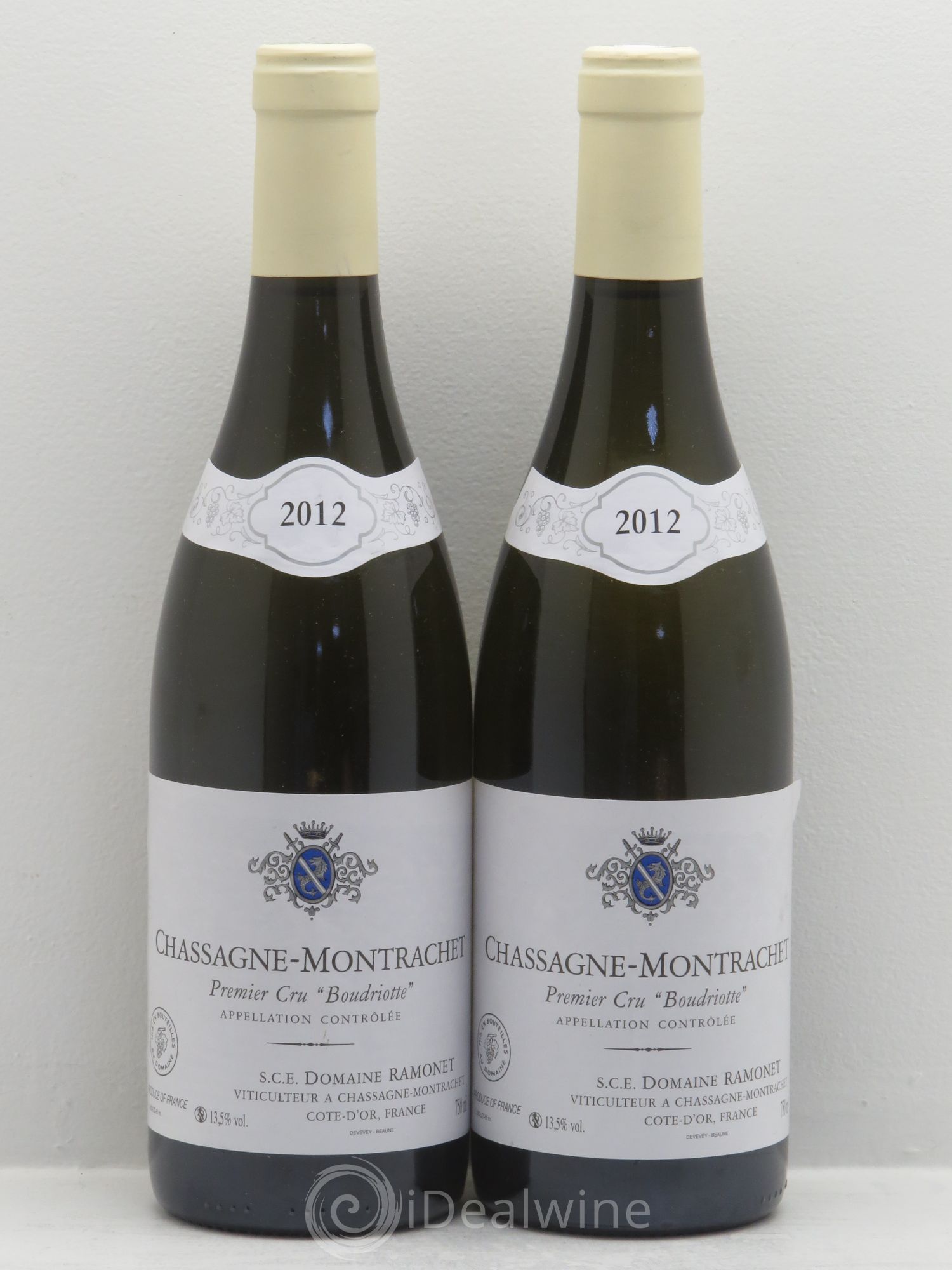 Chassagne-Montrachet 1er Cru Boudriotte Ramonet (Domaine) 2012 - Lot de 2 bouteilles - 0