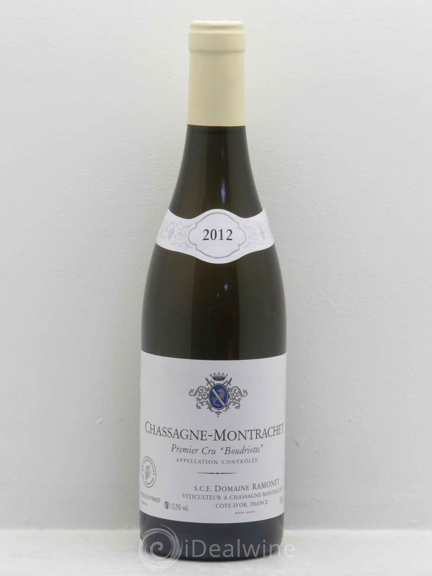 Chassagne-Montrachet 1er Cru Boudriotte Ramonet (Domaine) 2012 - Lot de 1 bouteille - 0