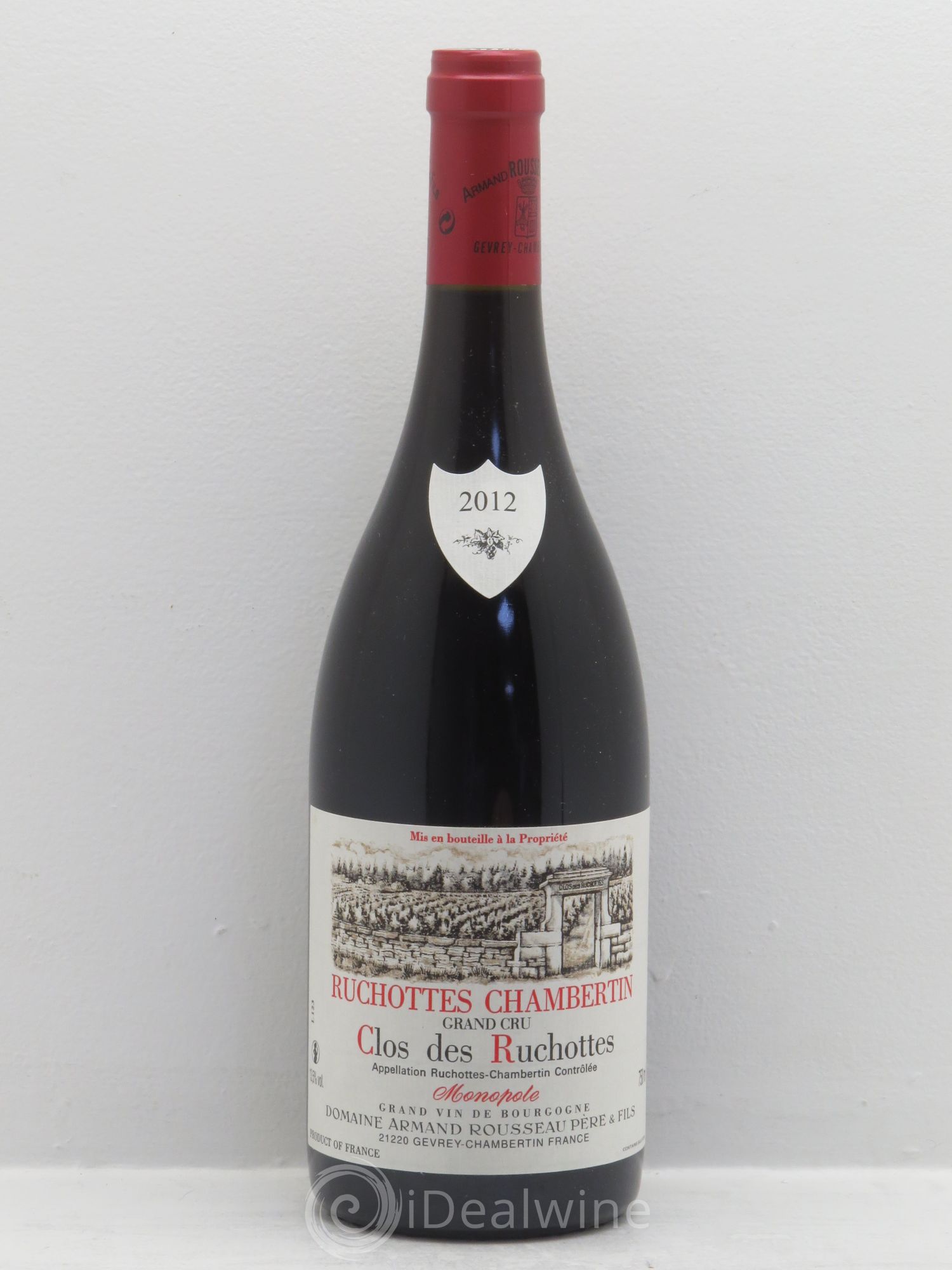 Ruchottes-Chambertin Grand Cru Clos des Ruchottes Armand Rousseau (Domaine) 2012 - Lot of 1 bottle - 0