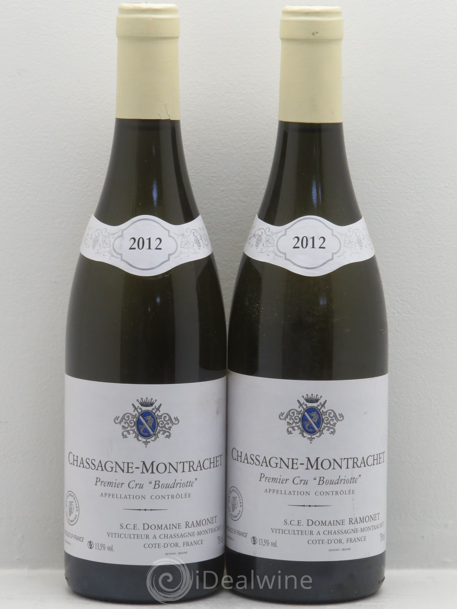 Chassagne-Montrachet 1er Cru Boudriotte Ramonet (Domaine) 2012 - Lot de 2 bouteilles - 0