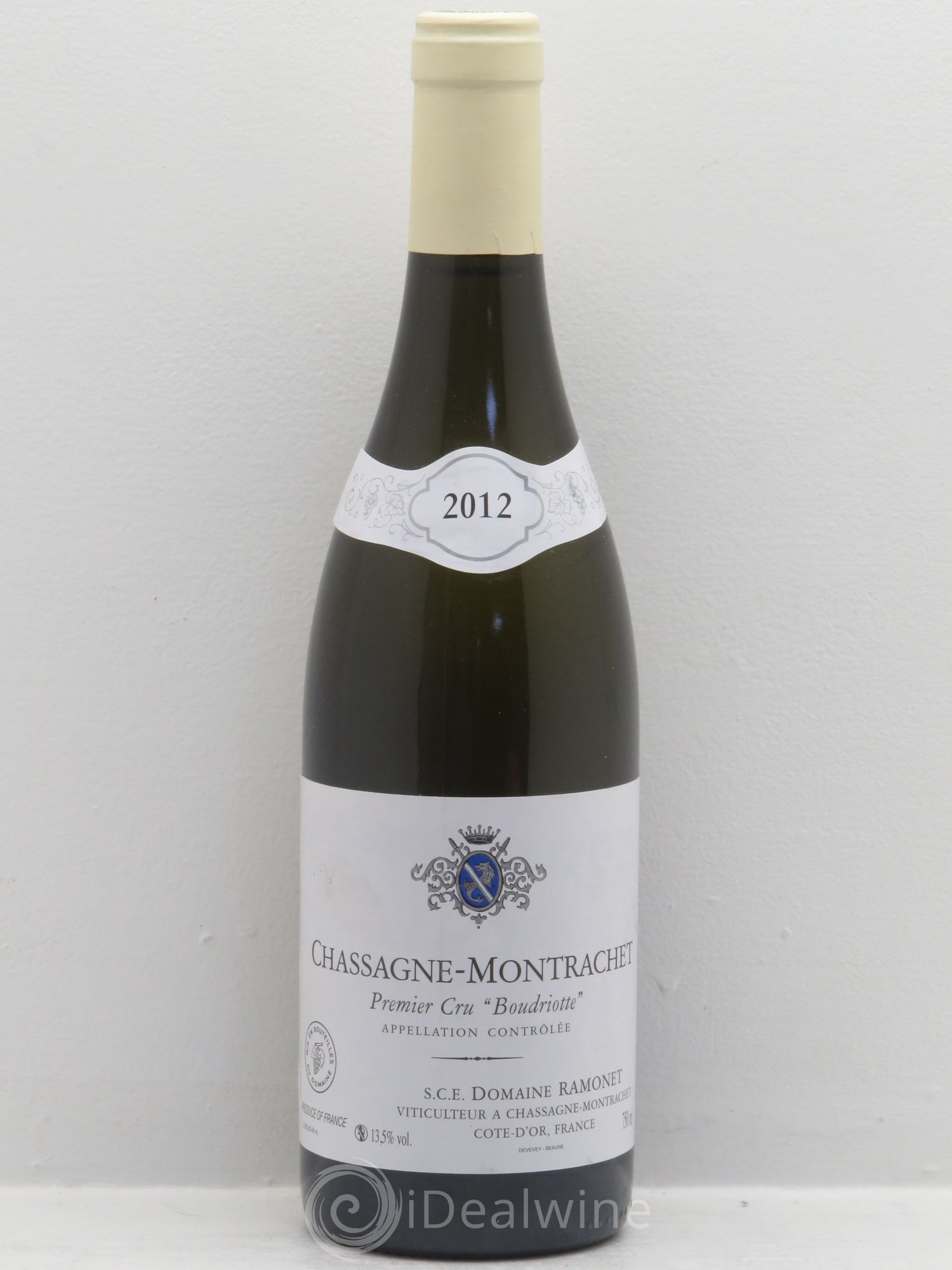 Chassagne-Montrachet 1er Cru Boudriotte Ramonet (Domaine) 2012 - Lot de 1 bouteille - 0