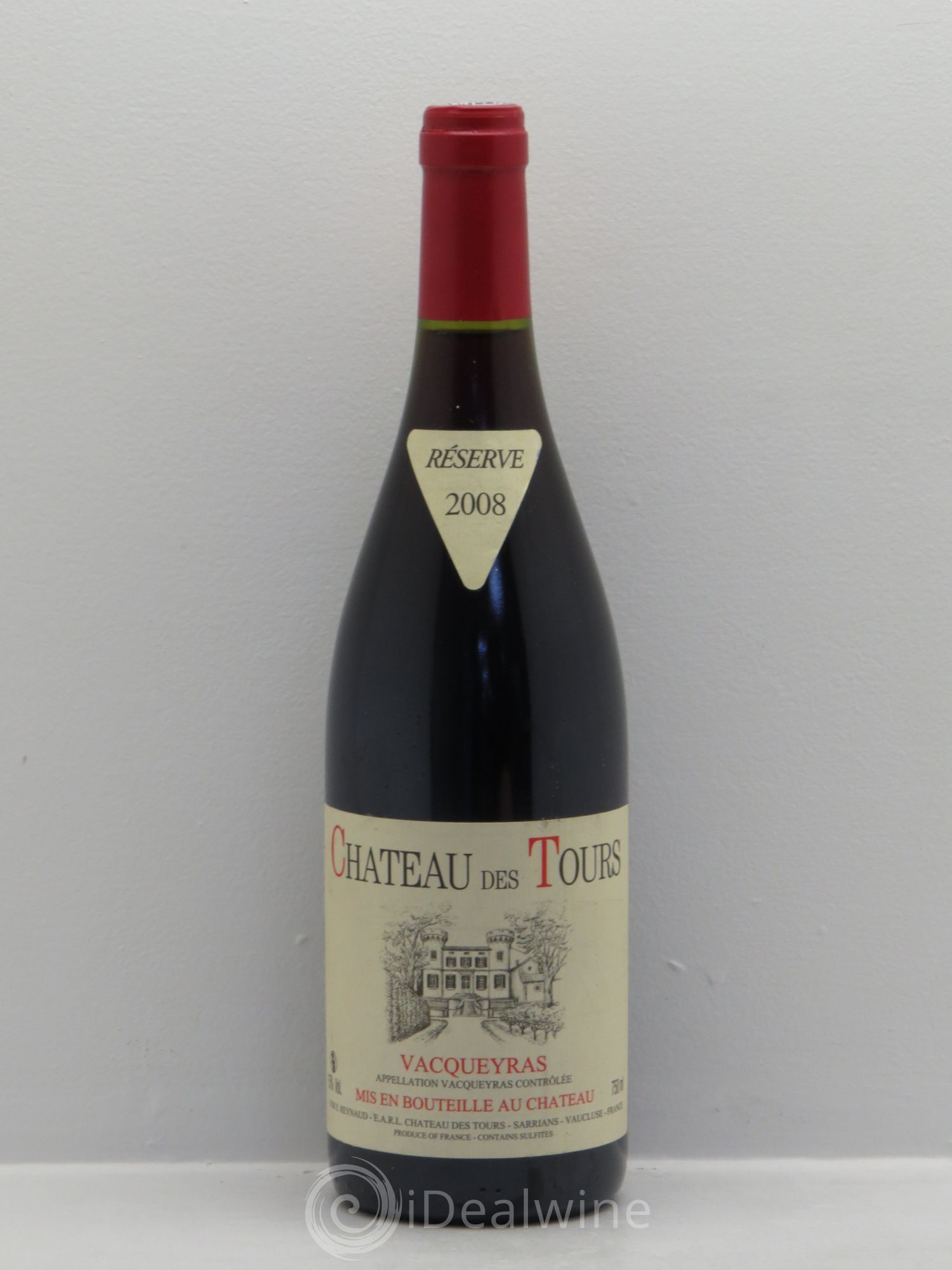 Vacqueyras Château des Tours Emmanuel Reynaud 2008 - Lot de 1 bouteille - 0