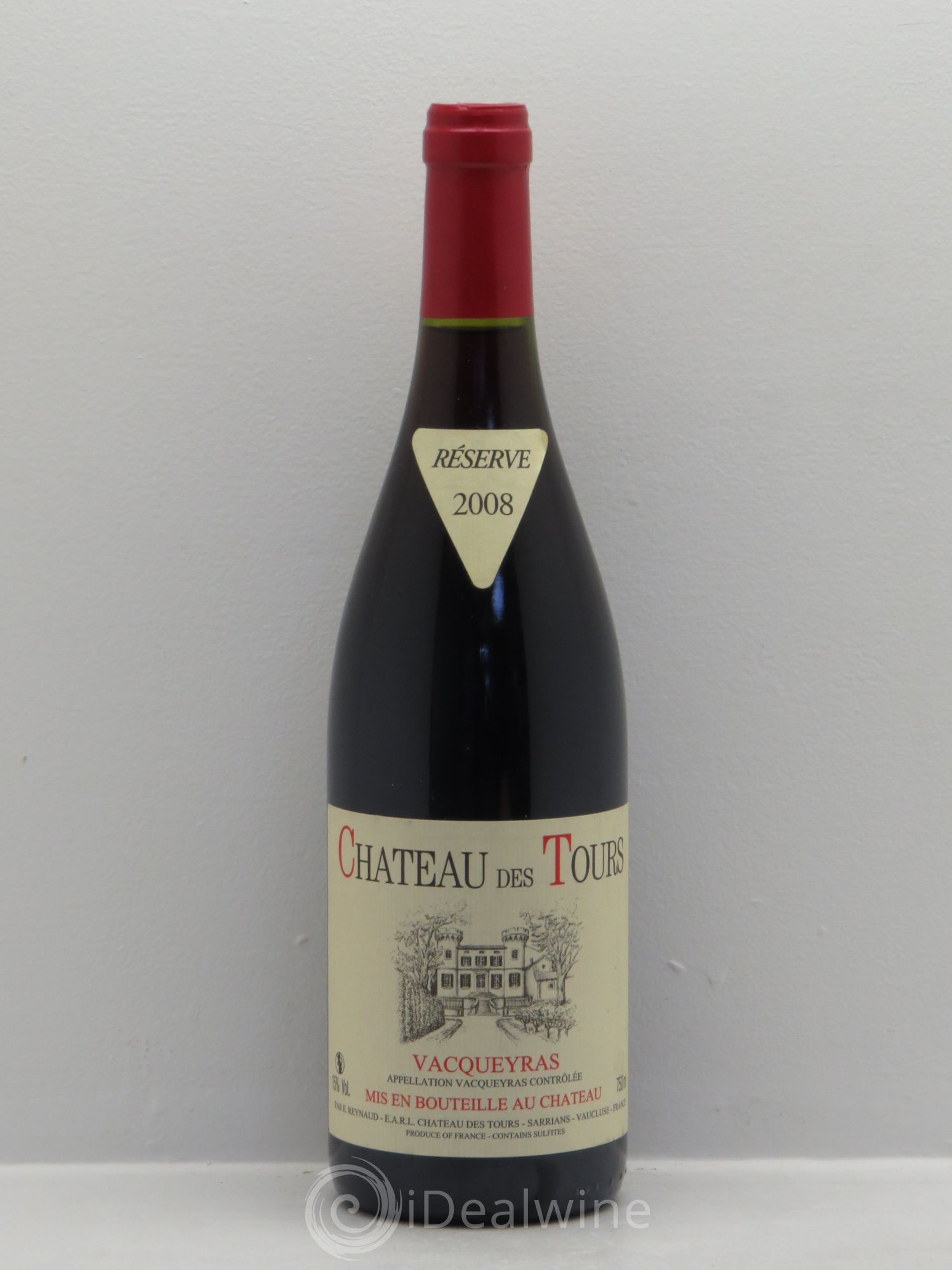 Vacqueyras Château des Tours Emmanuel Reynaud 2008 - Lot de 1 bouteille - 0