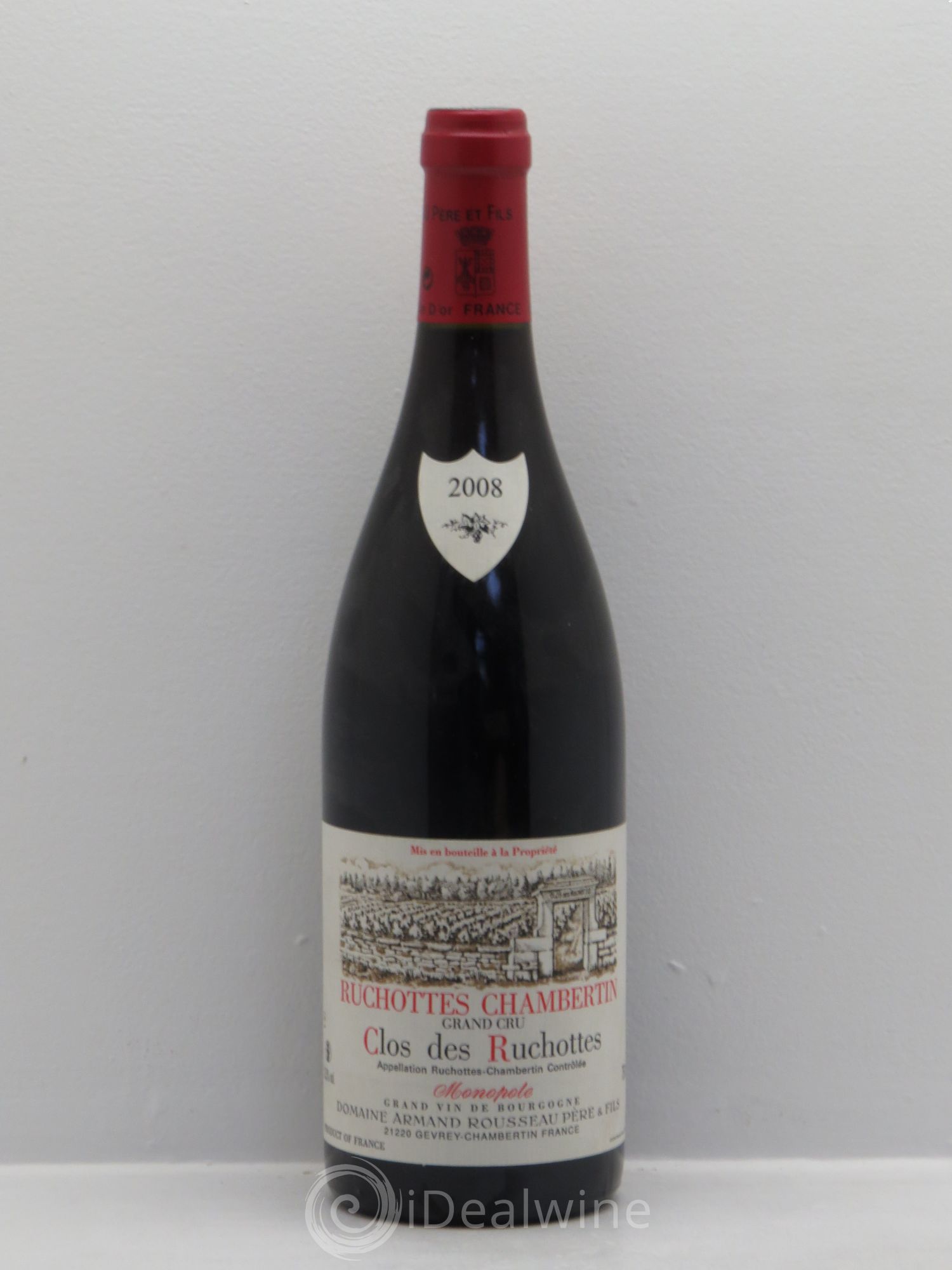 Ruchottes-Chambertin Grand Cru Clos des Ruchottes Armand Rousseau (Domaine) 2008 - Lot de 1 bouteille - 0