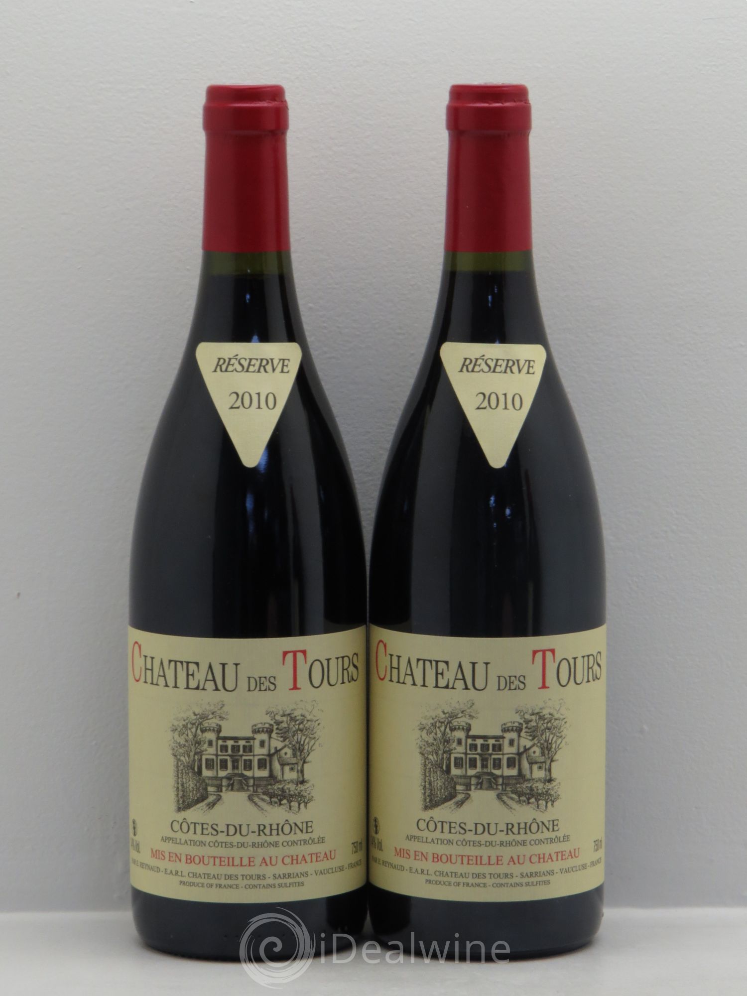 Côtes-du-Rhône Château des Tours Emmanuel Reynaud 2010 - Lot de 2 bouteilles - 0
